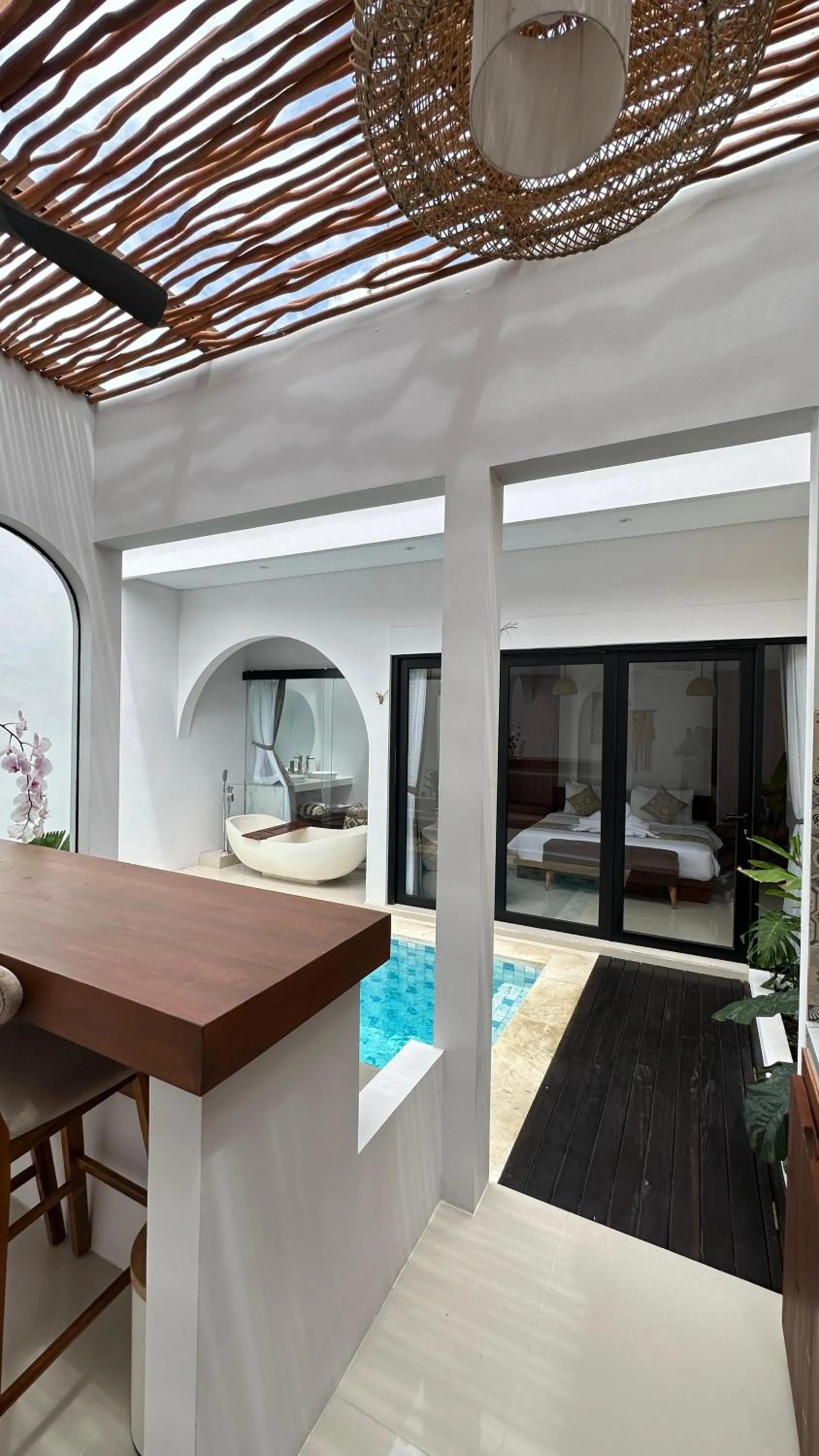 Seating area in Maithala Villa & Living