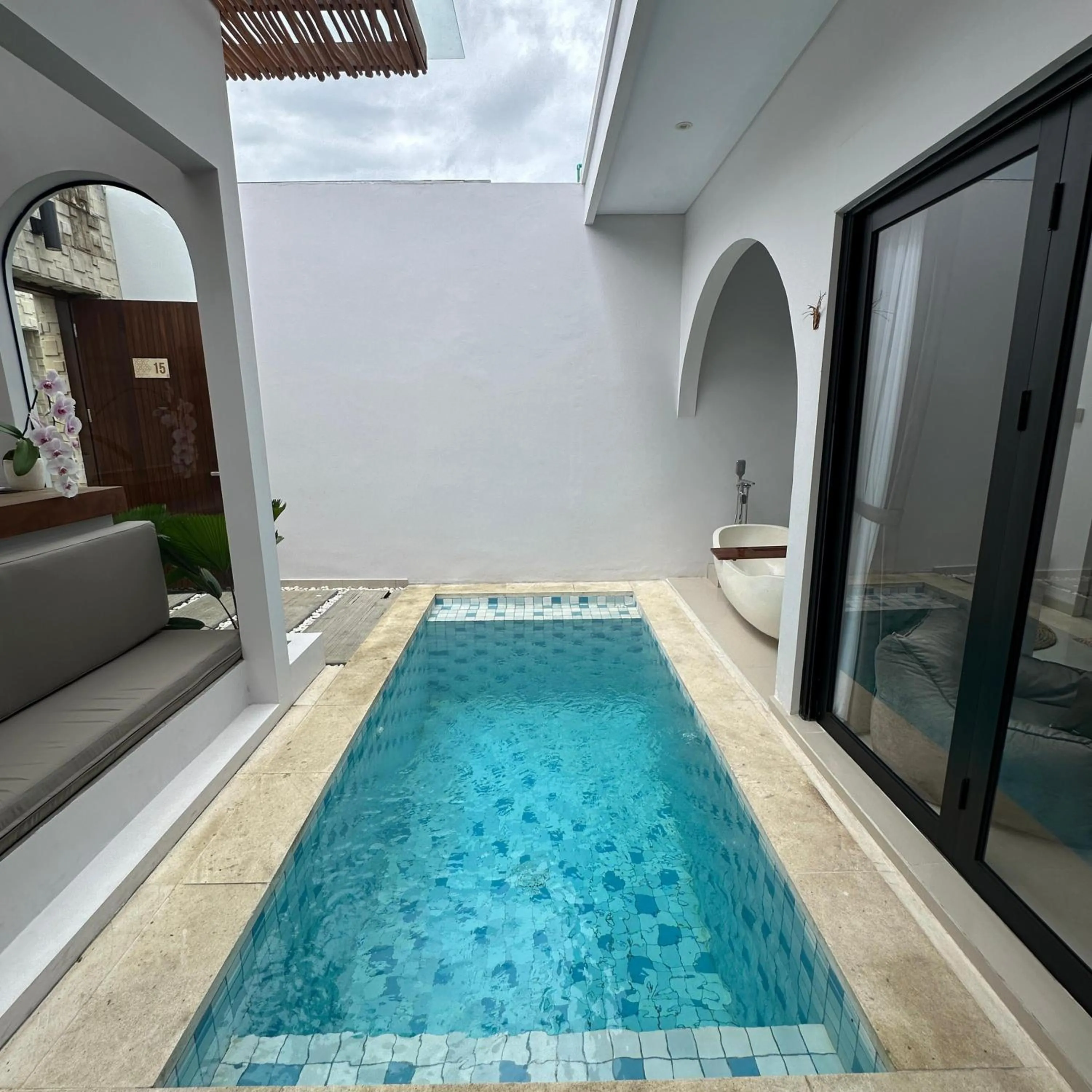 Swimming pool in Maithala Villa & Living