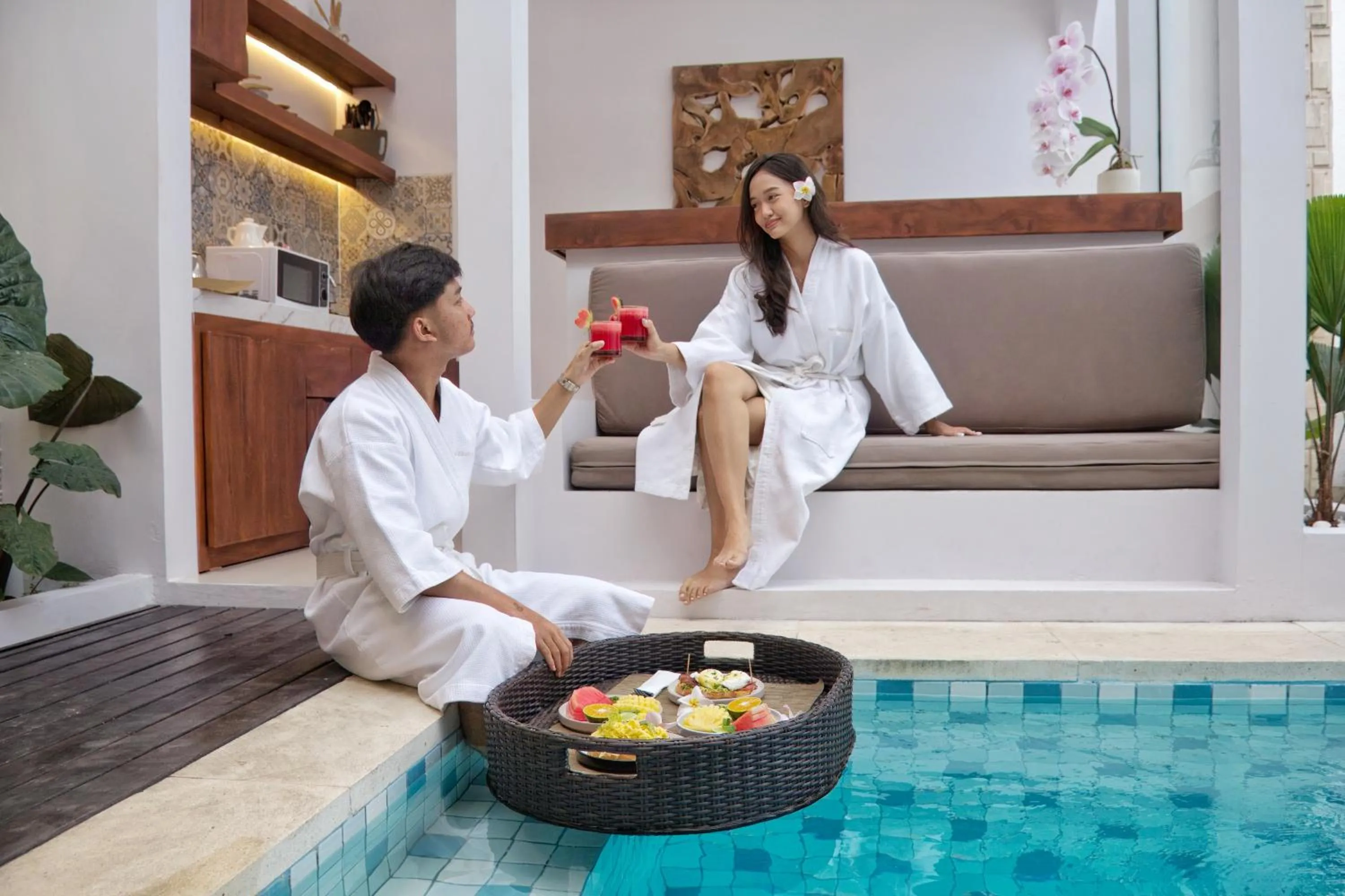 Swimming pool in Maithala Villa & Living