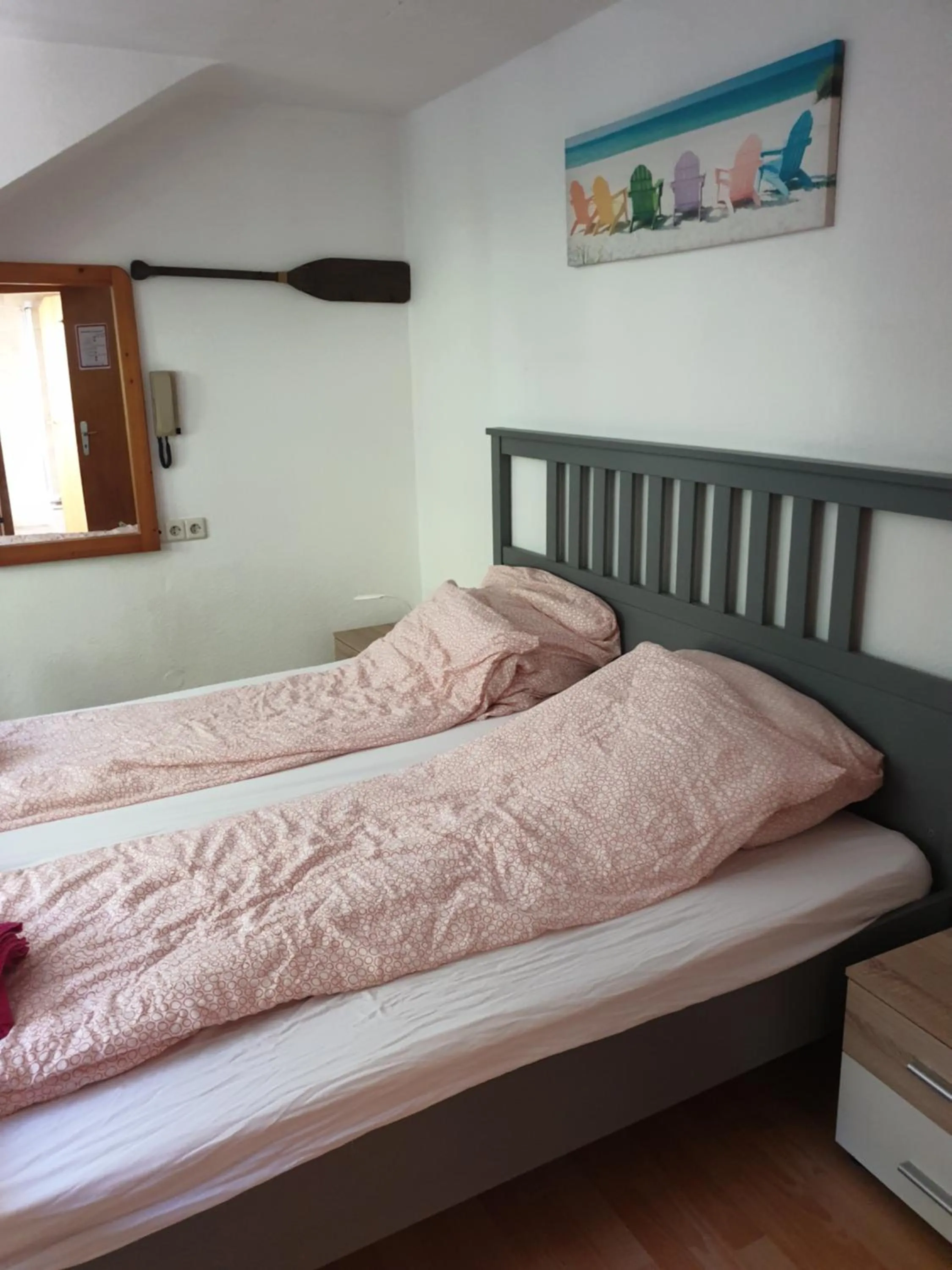 Bed in Famile Hotel Kameleon