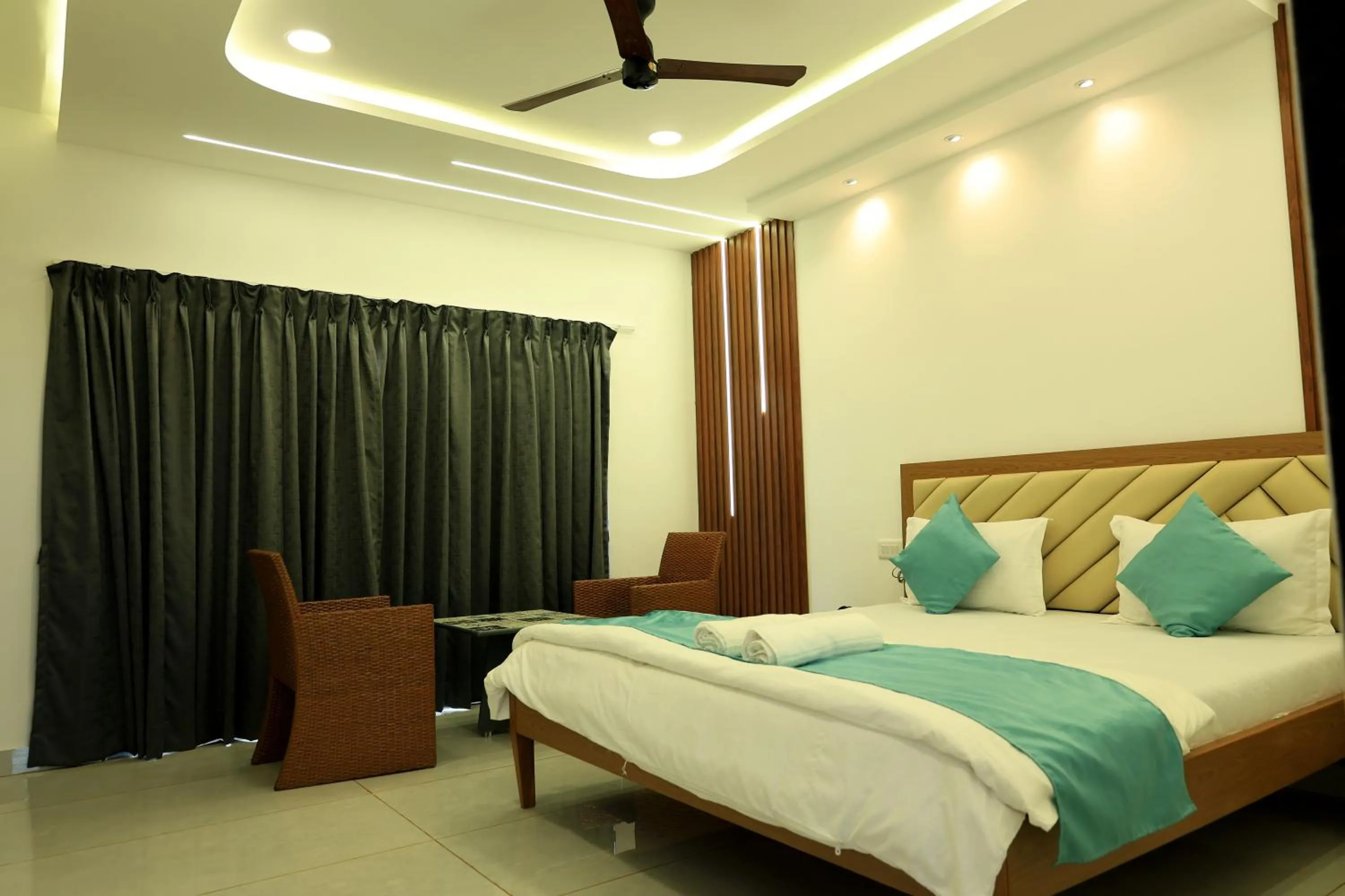 Bed in Prasanna Beach Resort
