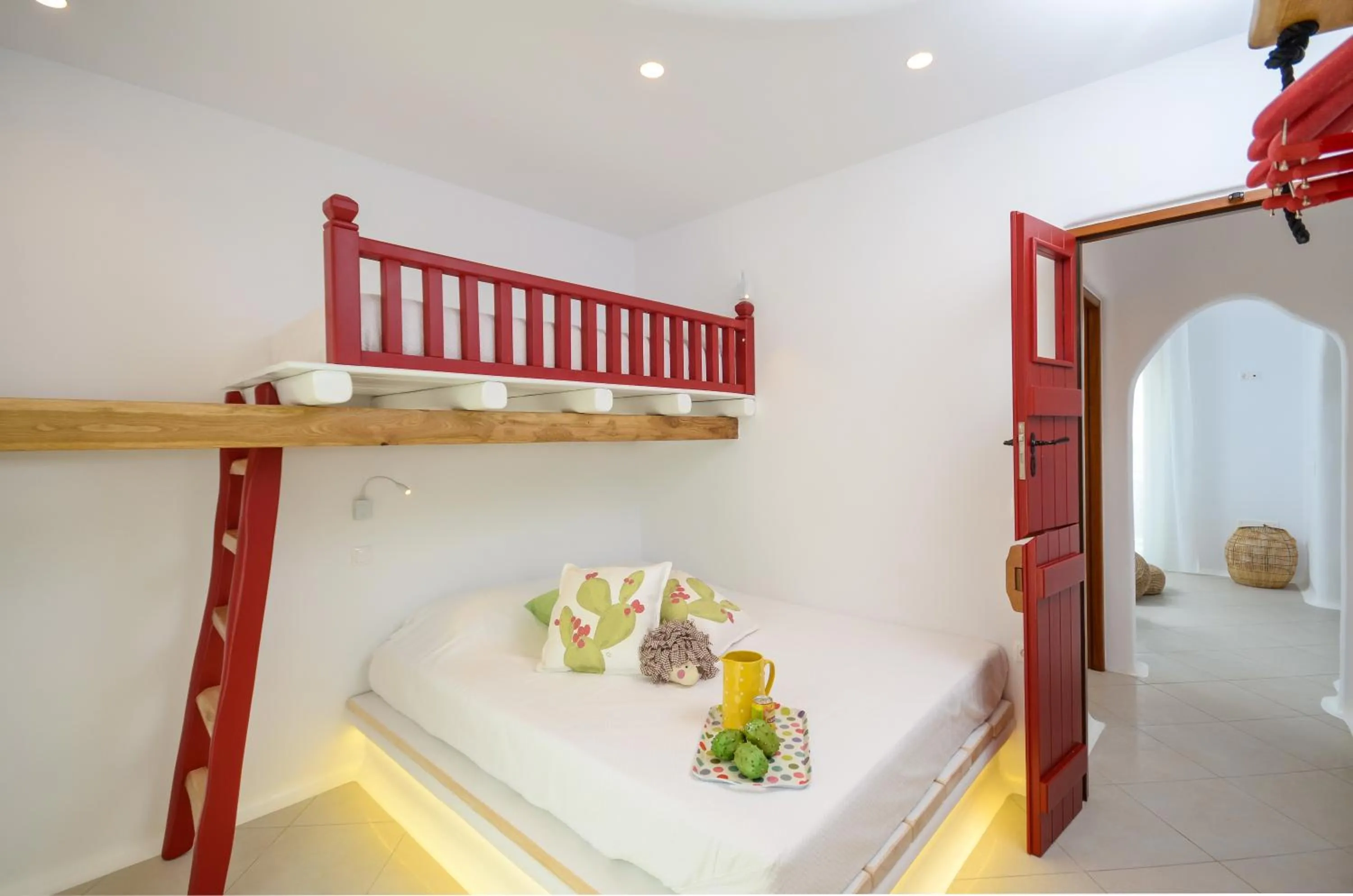 Bed in Naxos Euphoria Suites