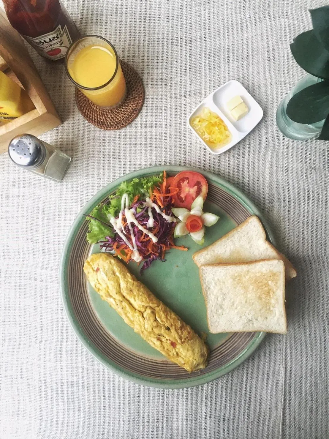 American breakfast in Huen Hug Chiang Mai