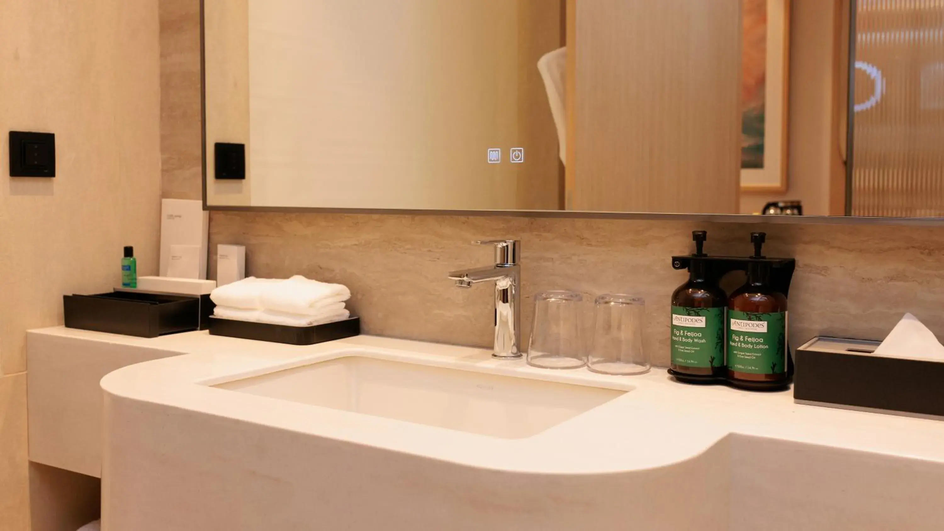 Bathroom in Crowne Plaza Dushanbe by IHG Bathroom in Crowne Plaza Dushanbe by IHG