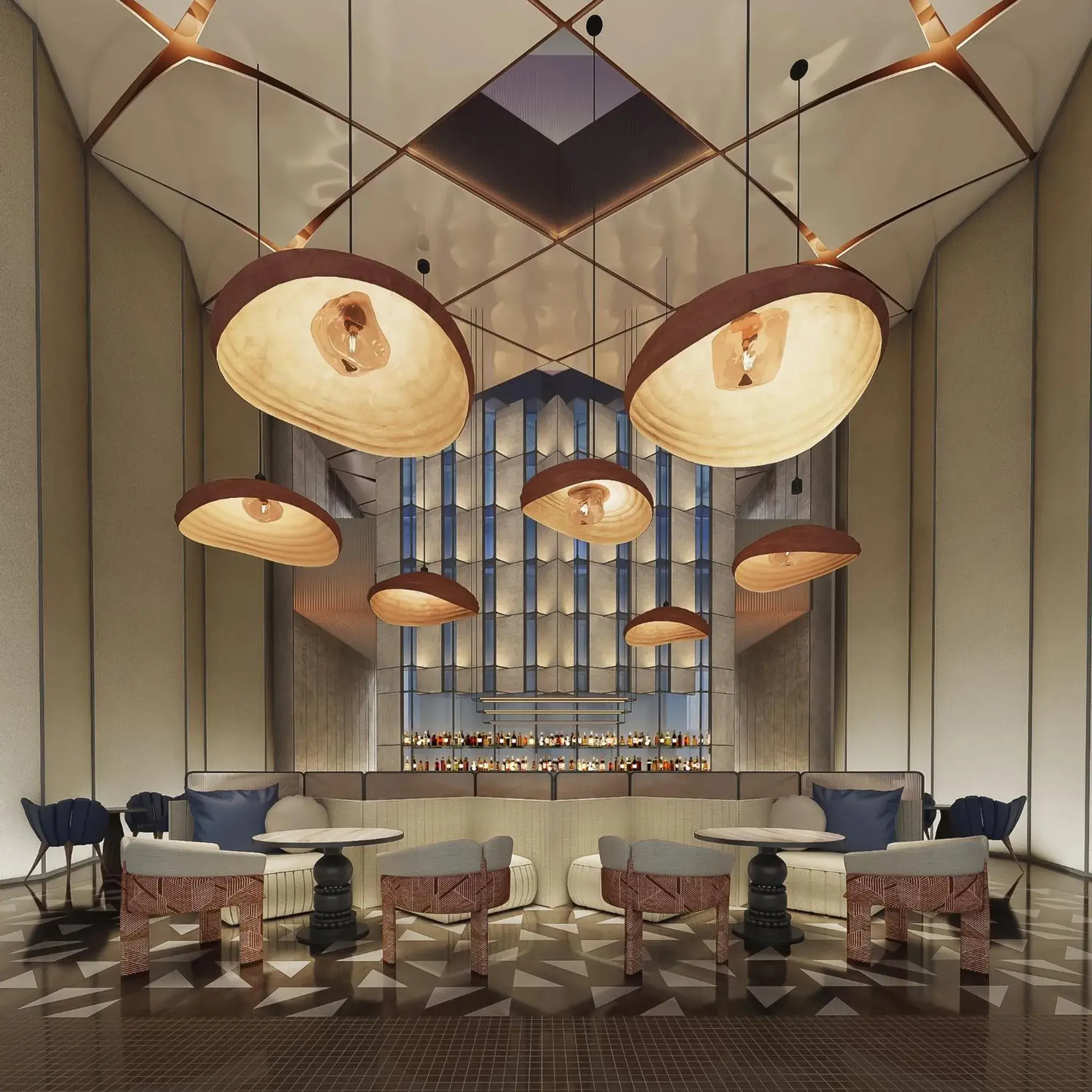 Lounge or bar in Hotel Indigo Shanghai Harbour City Lounge or bar in Hotel Indigo Shanghai Harbour City