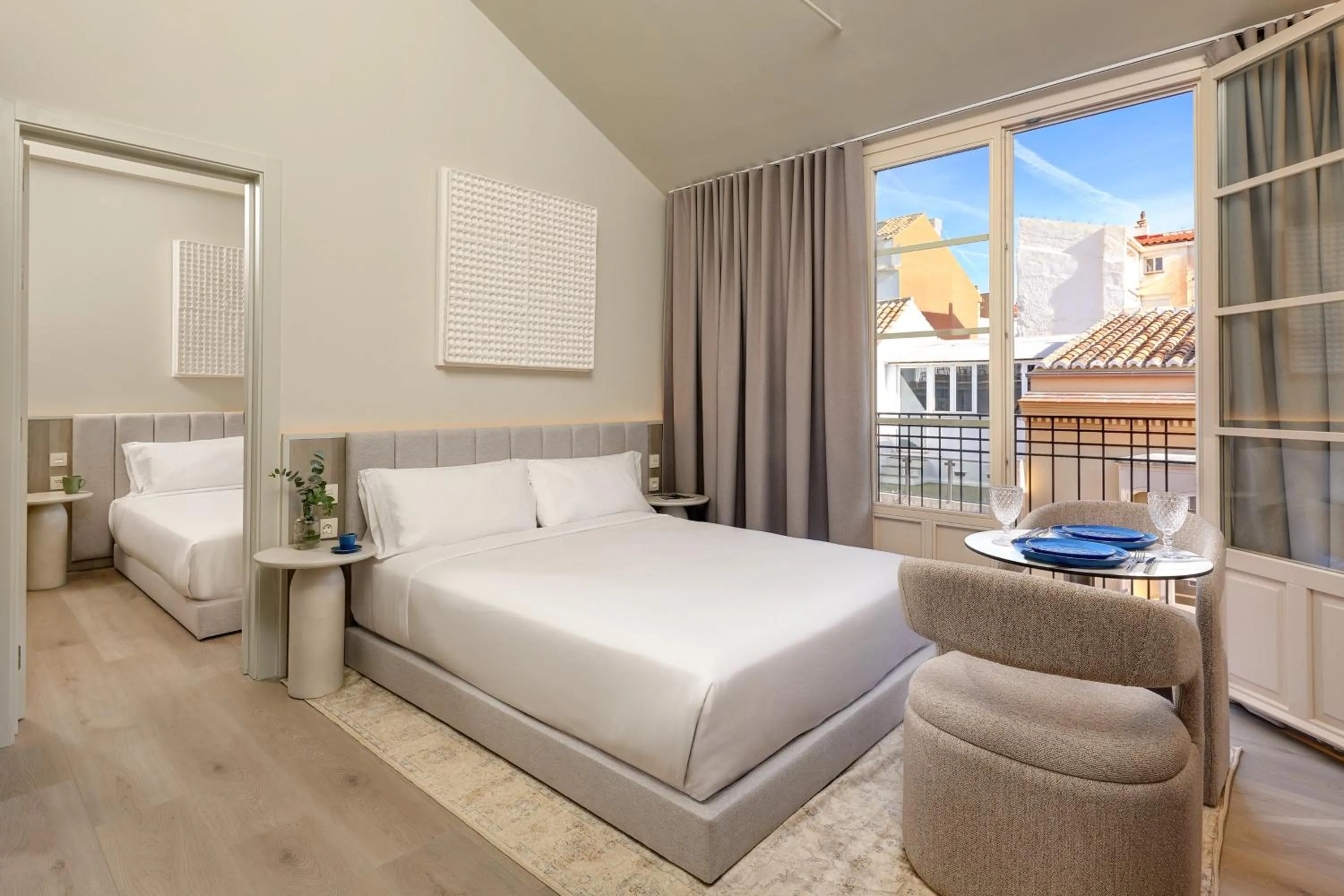 Bedroom, Bed in Coeo Frailes Design Apartments