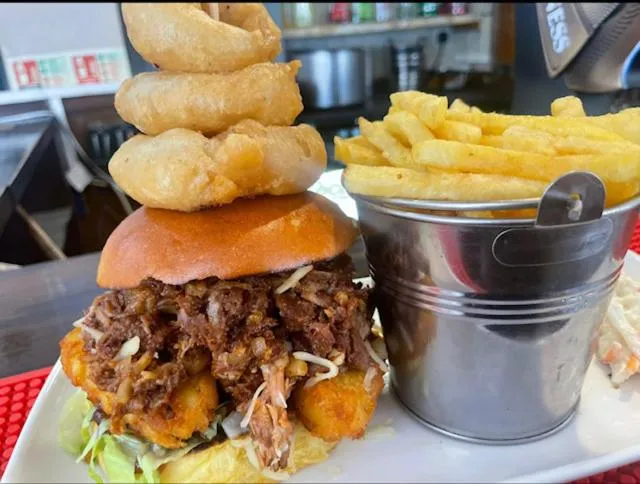 Food in the blue bell
