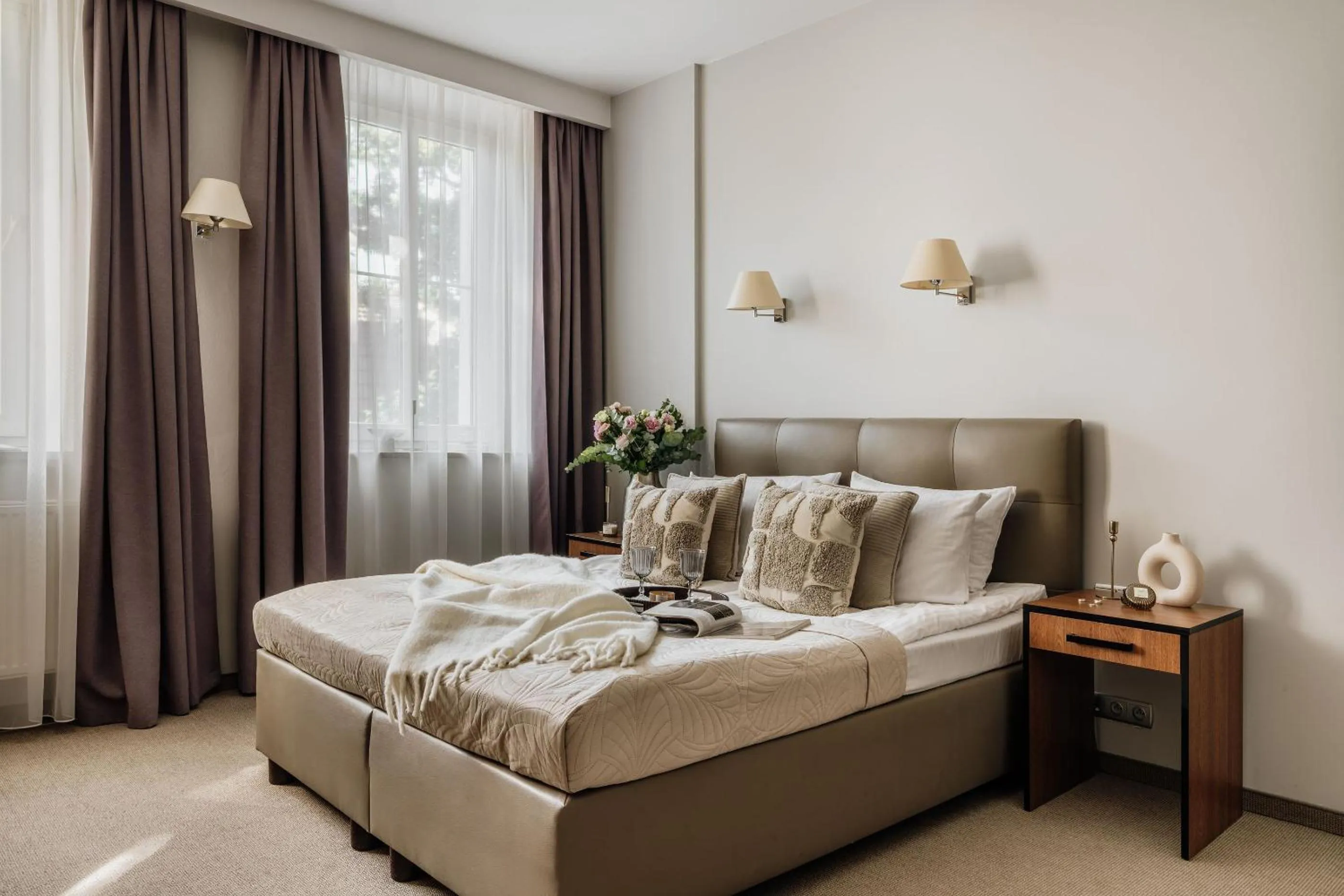 Bed in Grottger Luxury Boutique Hotel City