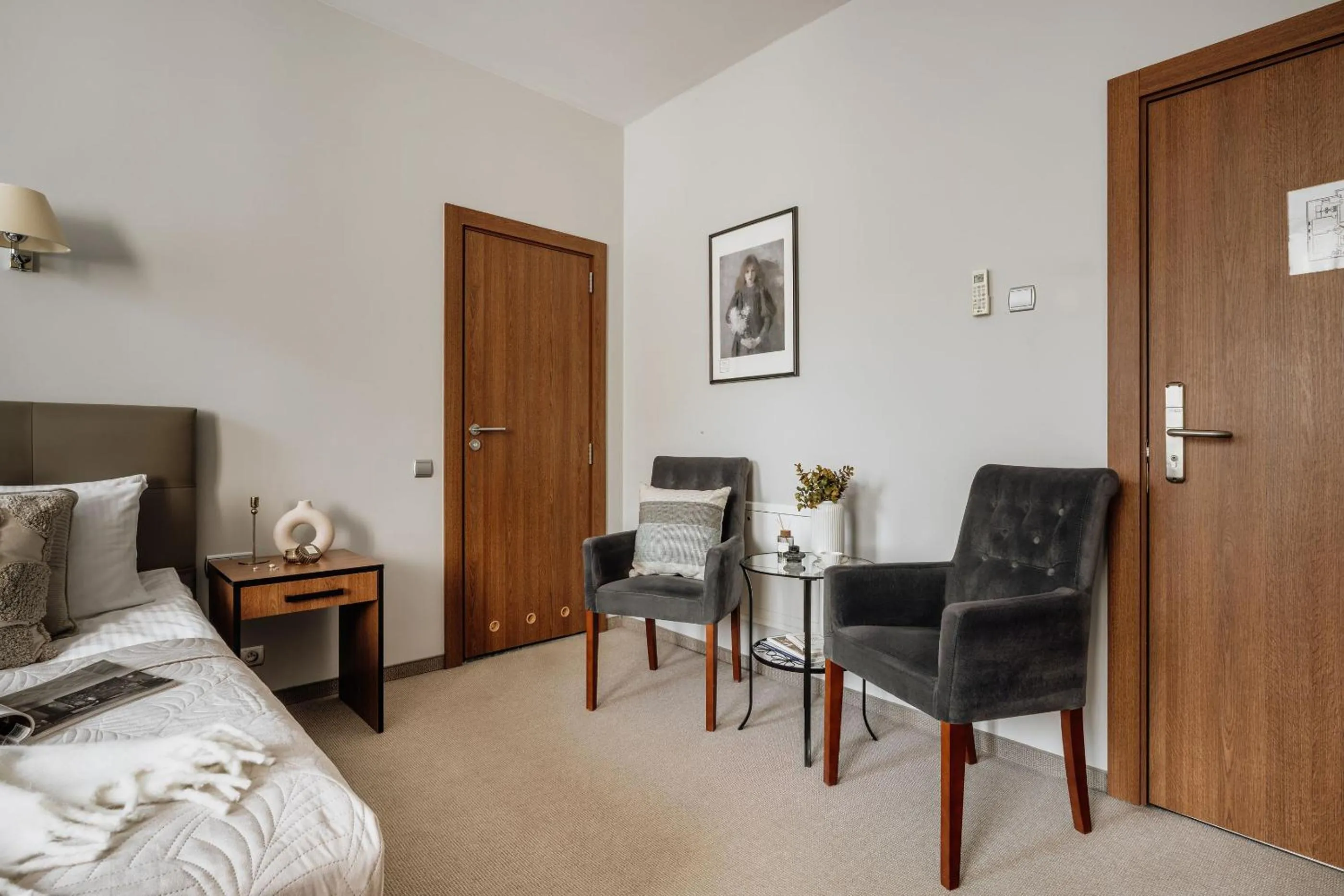 Bed in Grottger Luxury Boutique Hotel City