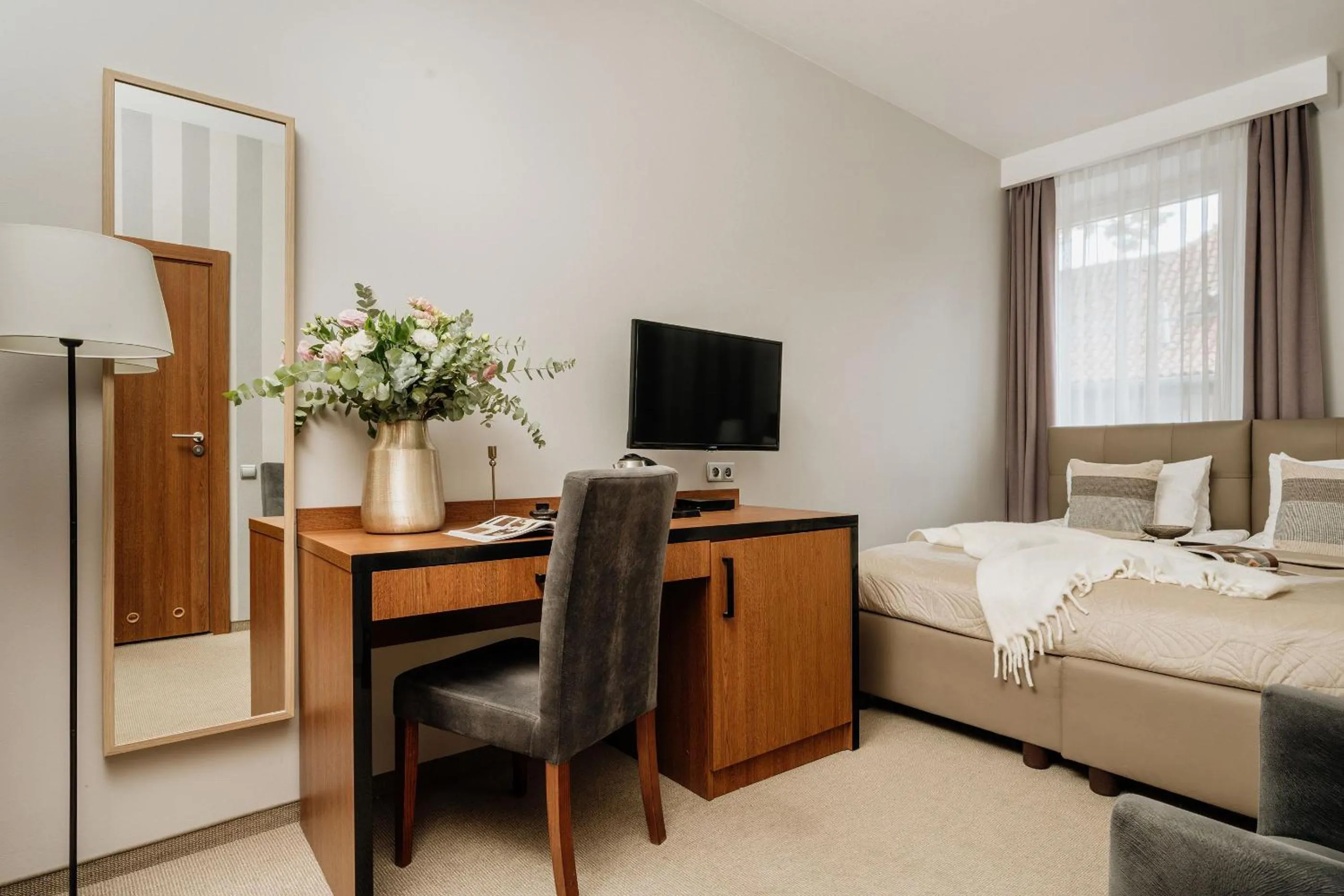 Bed in Grottger Luxury Boutique Hotel City