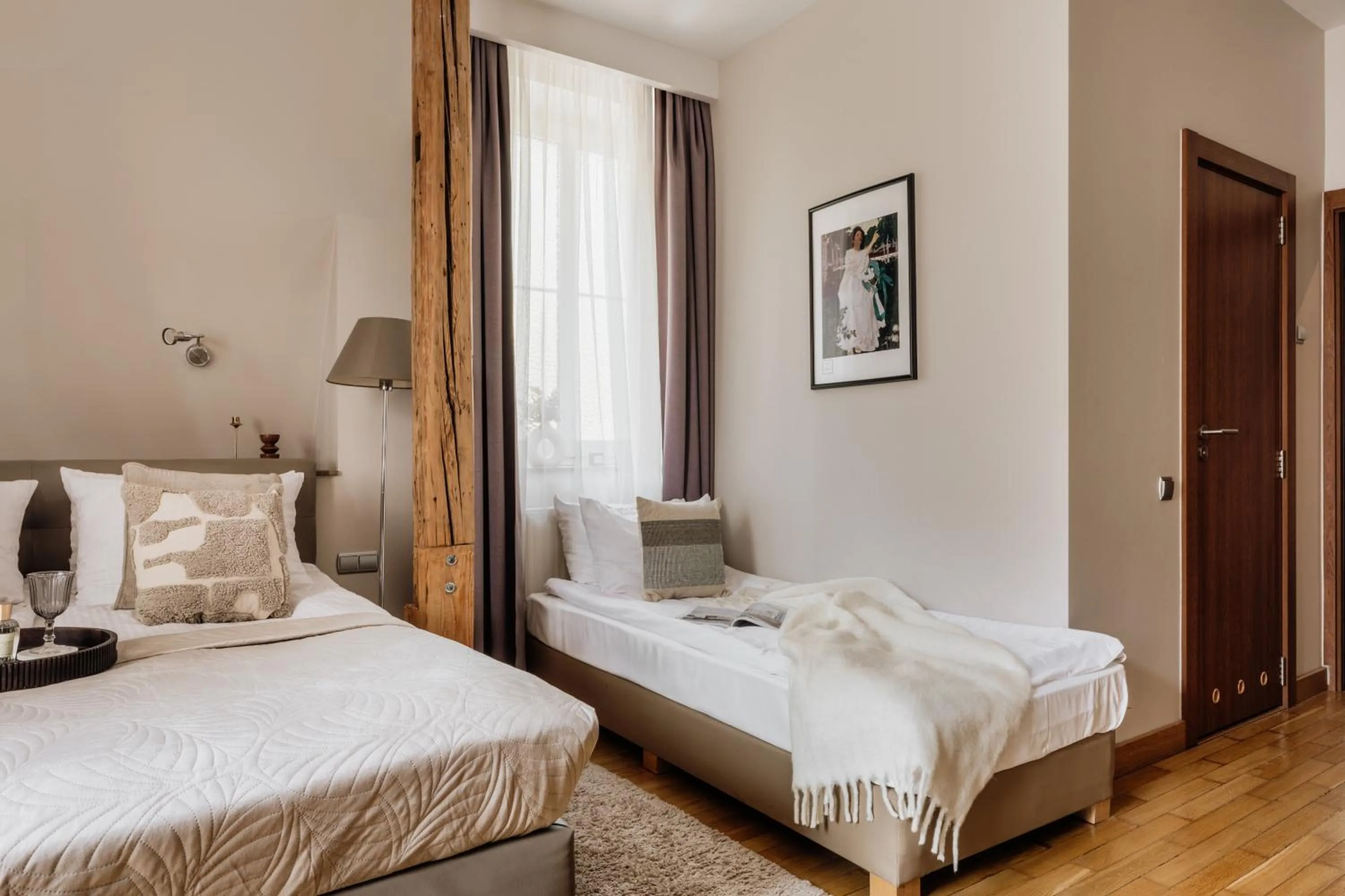 Bed in Grottger Luxury Boutique Hotel City