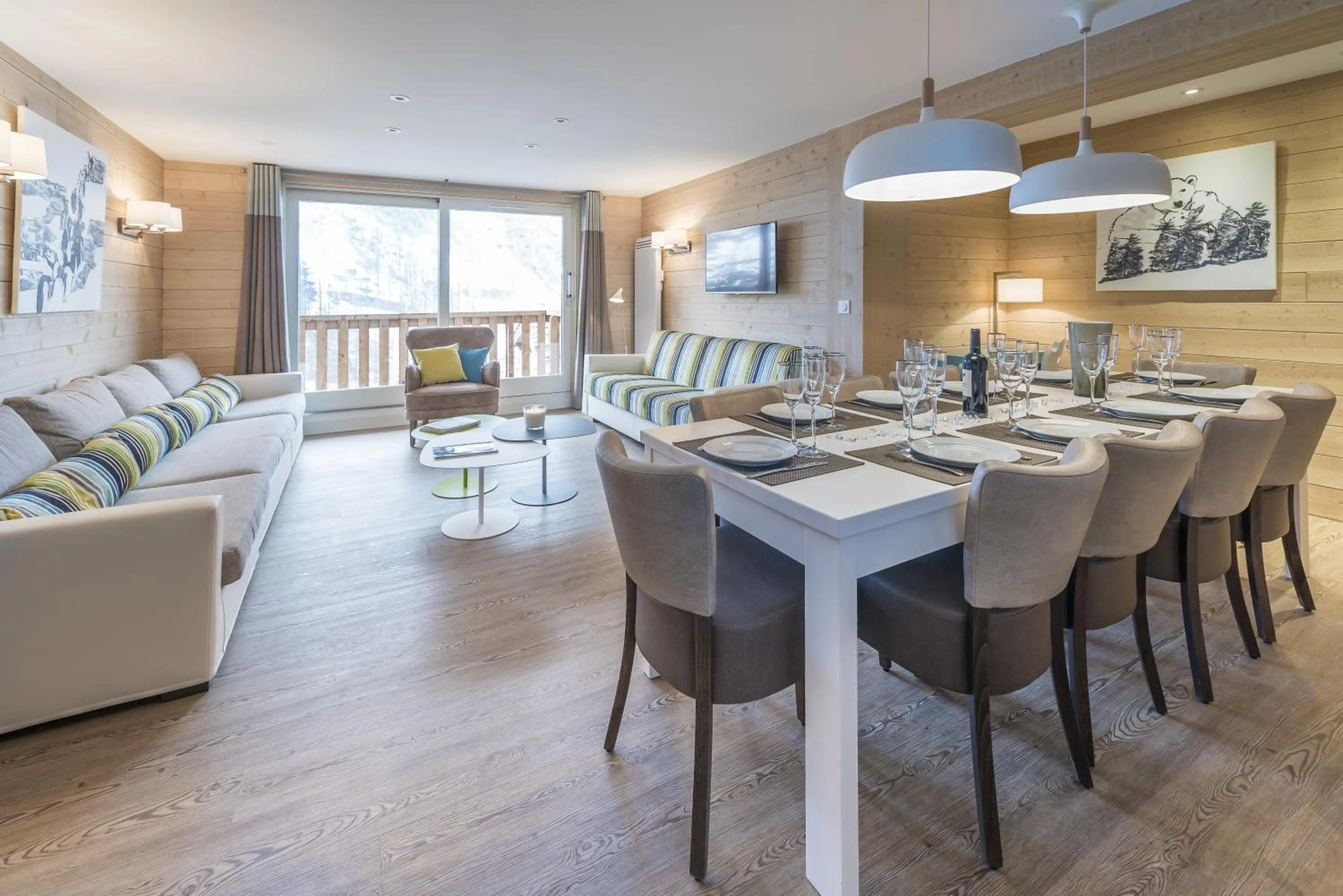 Seating area in Les Chalets Du Jardin Alpin