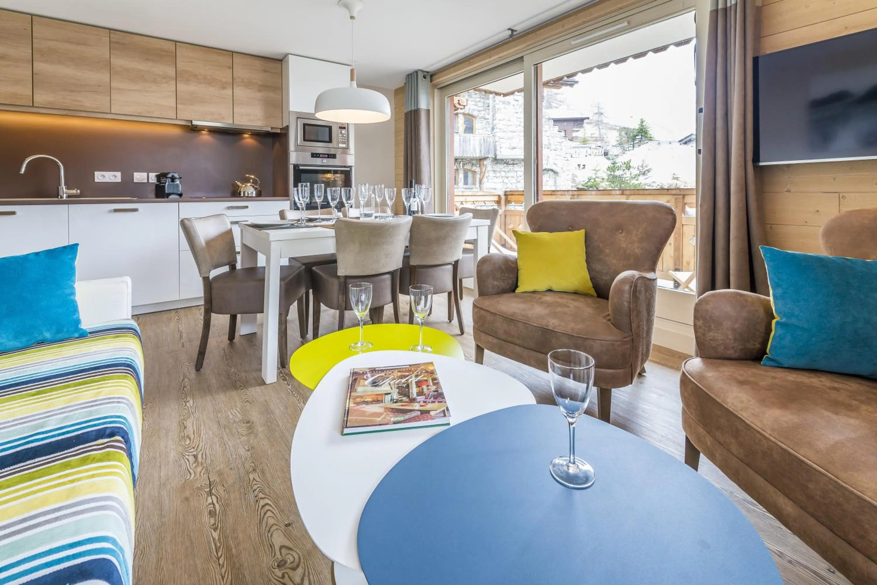 Seating area in Les Chalets Du Jardin Alpin