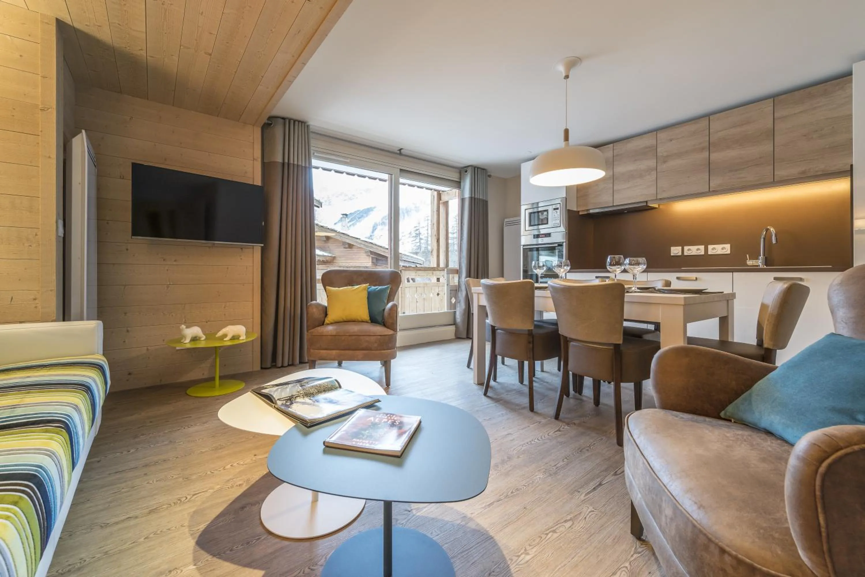 Seating area in Les Chalets Du Jardin Alpin