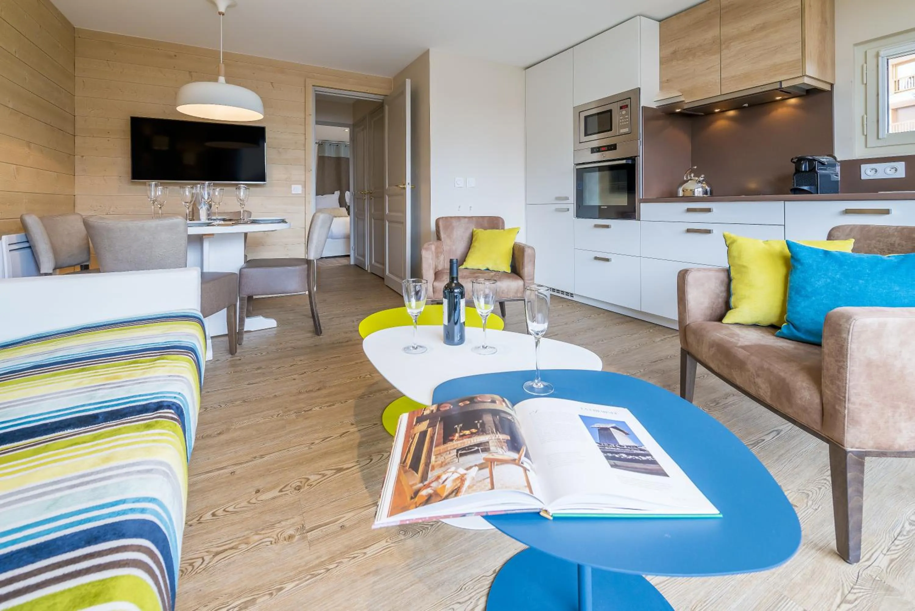 Seating area in Les Chalets Du Jardin Alpin