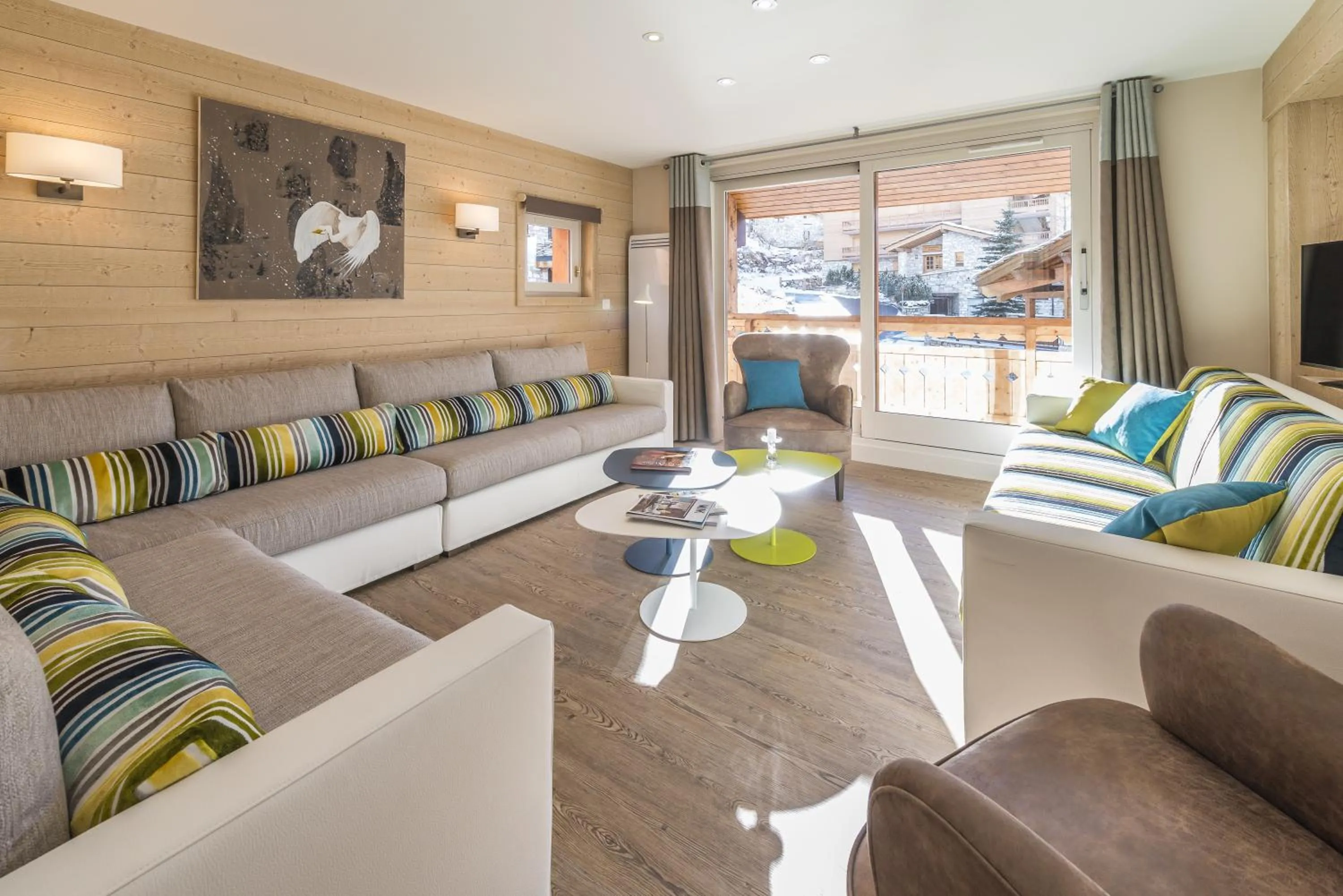 Seating area in Les Chalets Du Jardin Alpin