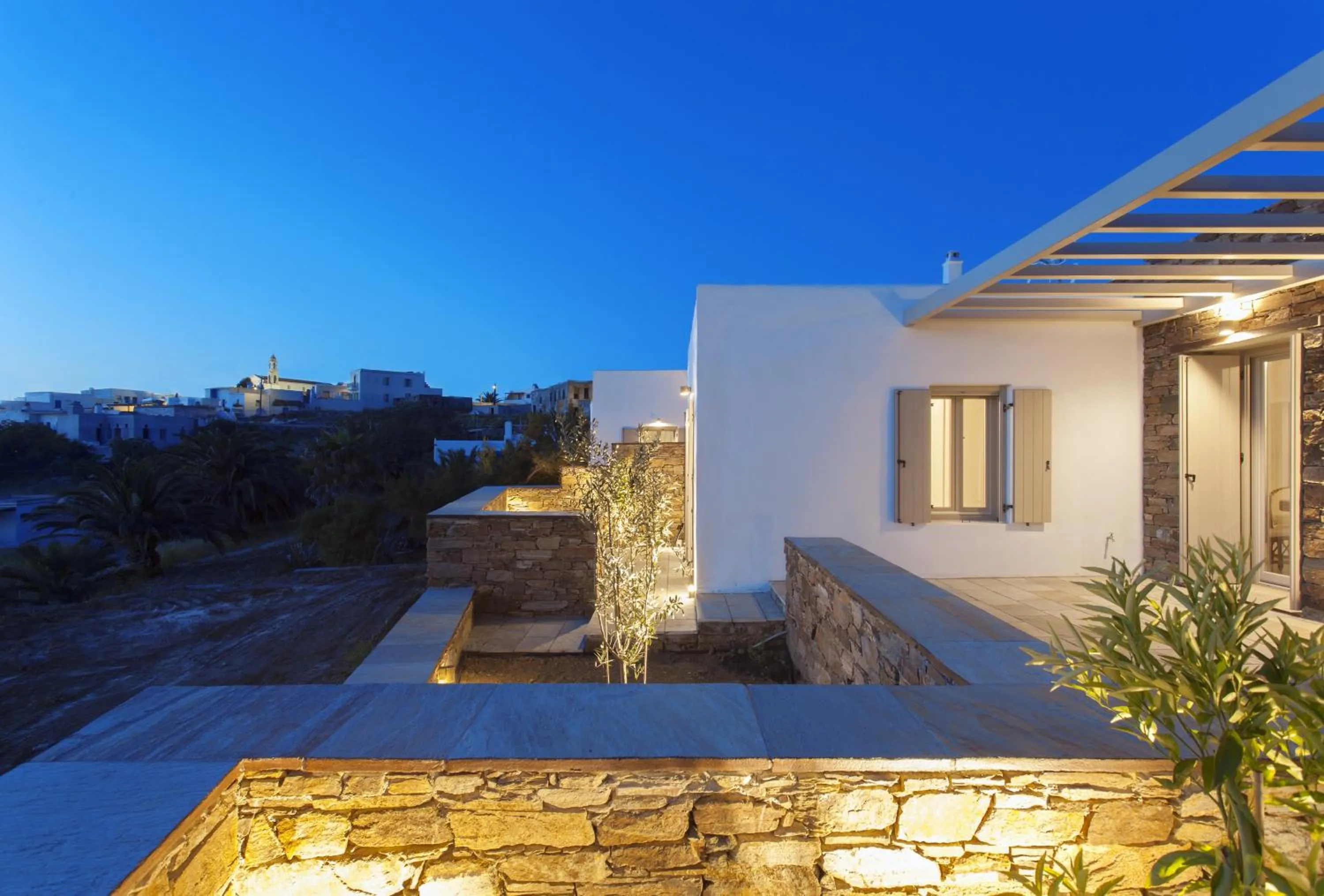 Facade/entrance in White Tinos Luxury Suites