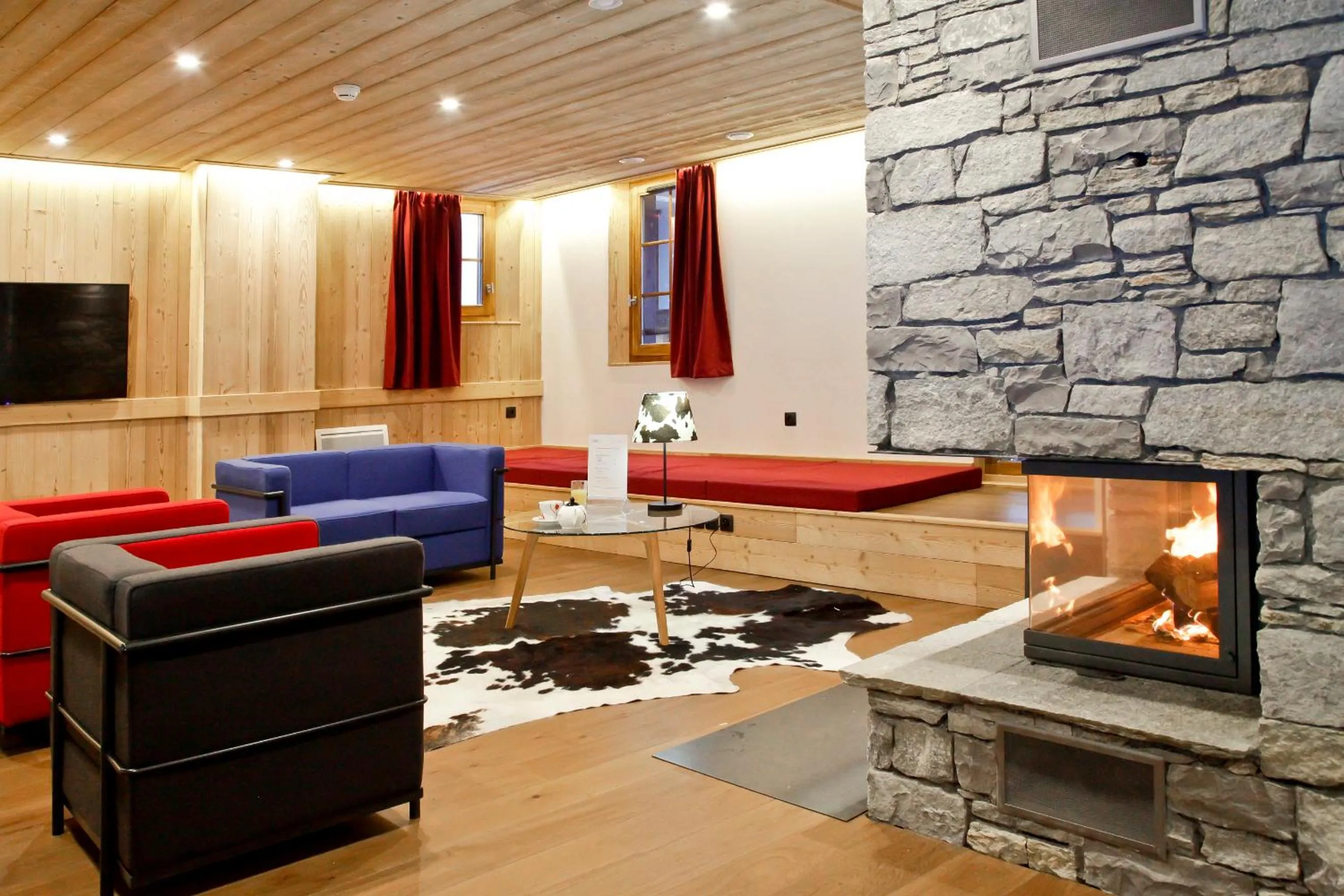 Lobby or reception in Résidence Odalys Les Fermes de Châtel