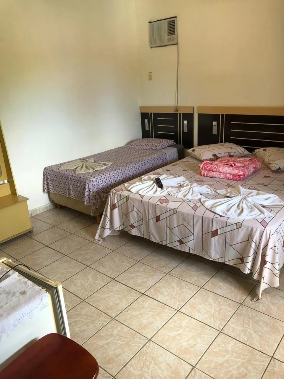 Bed in La Riviera Pousada Pantanal