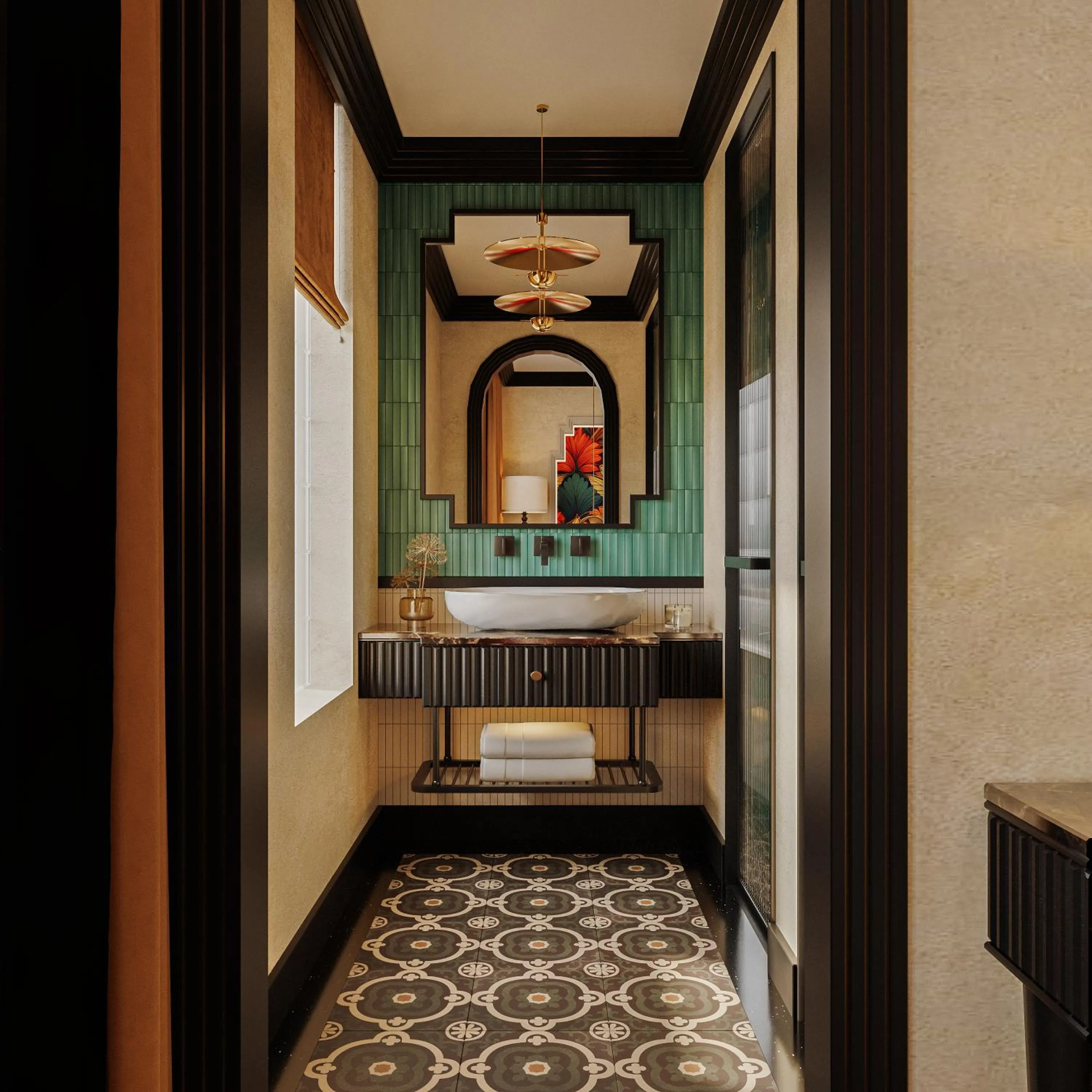 Shower in L'Heritage Premium Hanoi Central