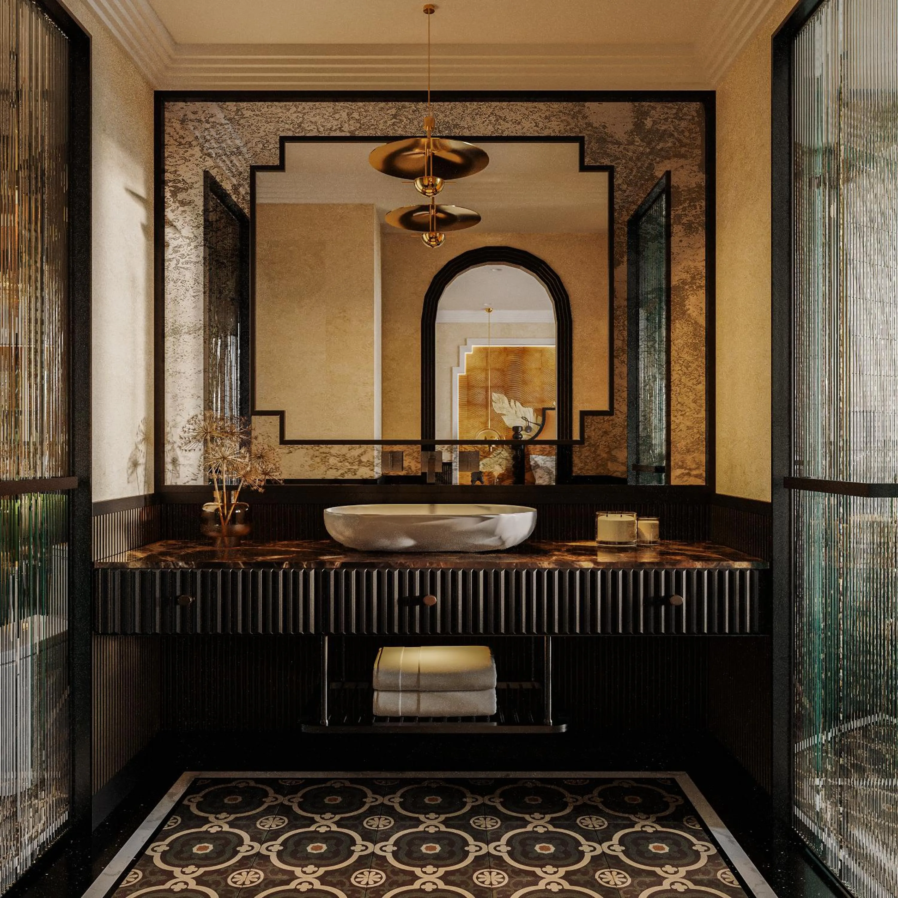 Shower in L'Heritage Premium Hanoi Central