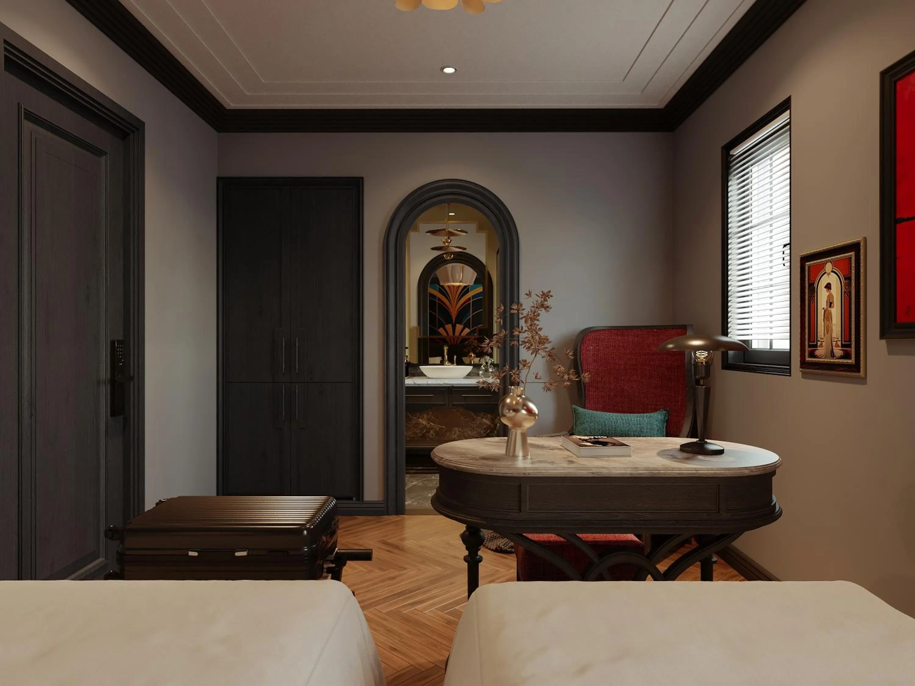 Living room, Bed in L'Heritage Premium Hanoi Central