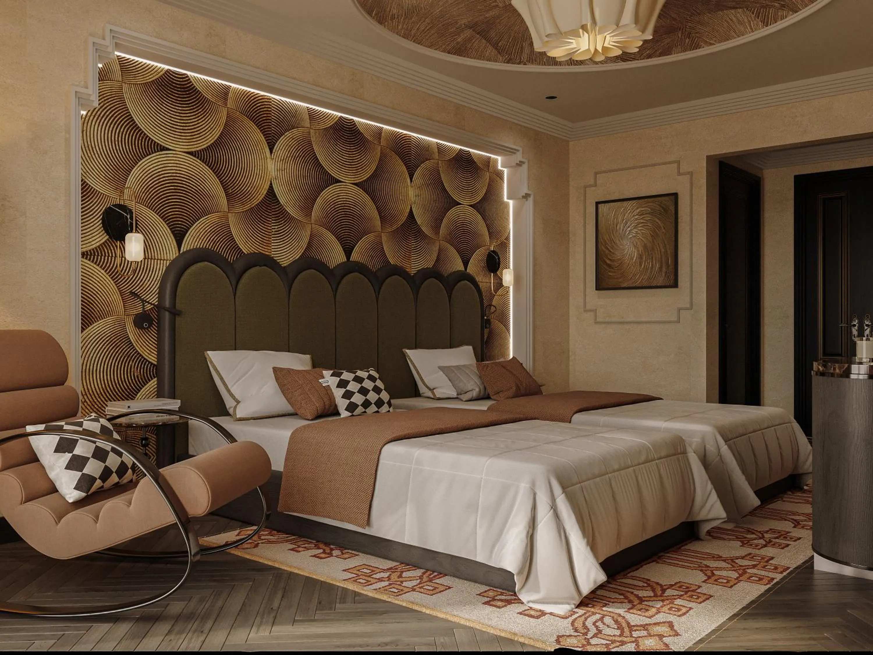 Bed in L'Heritage Premium Hanoi Central