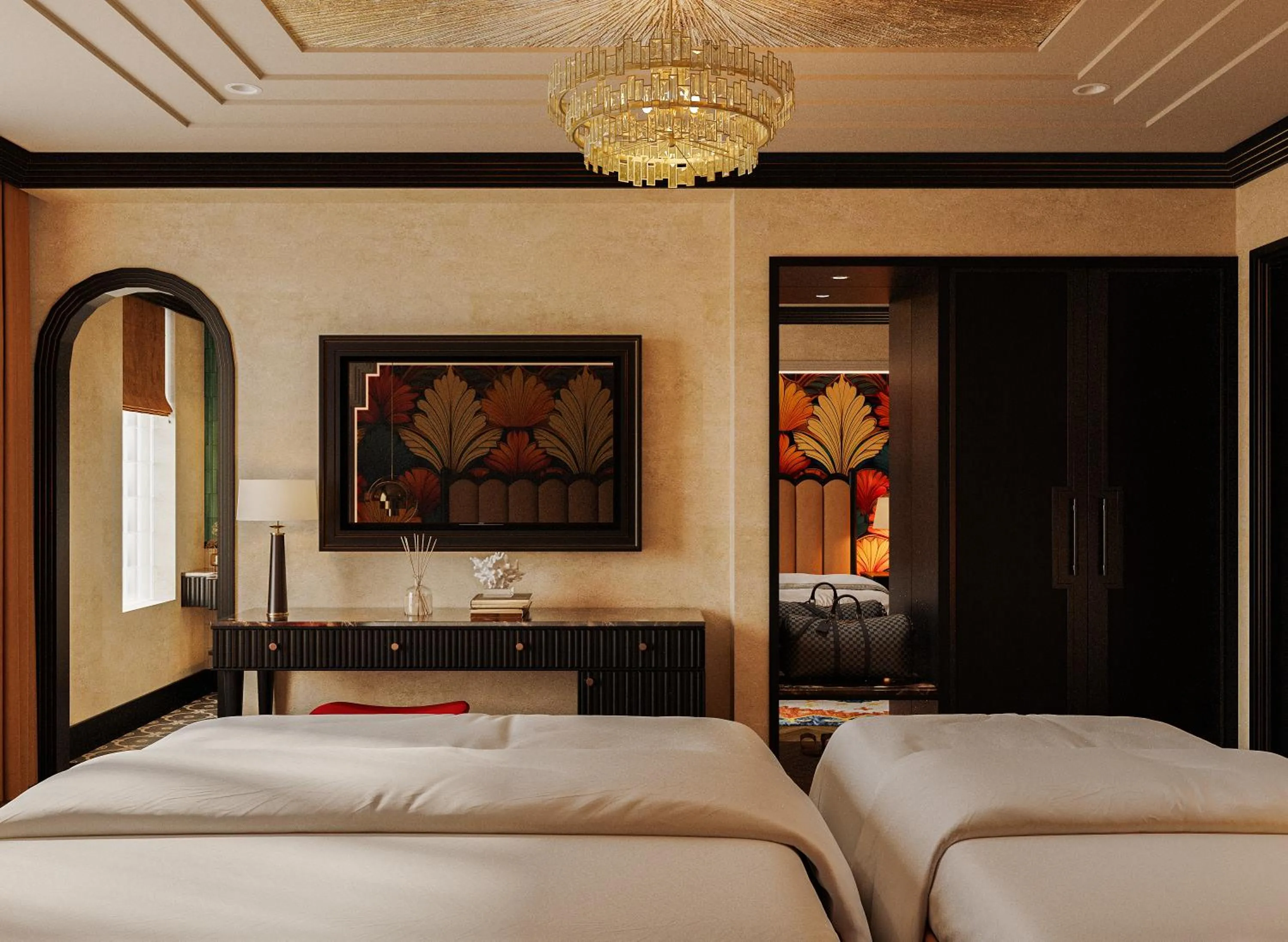 Photo of the whole room, Bed in L'Heritage Premium Hanoi Central