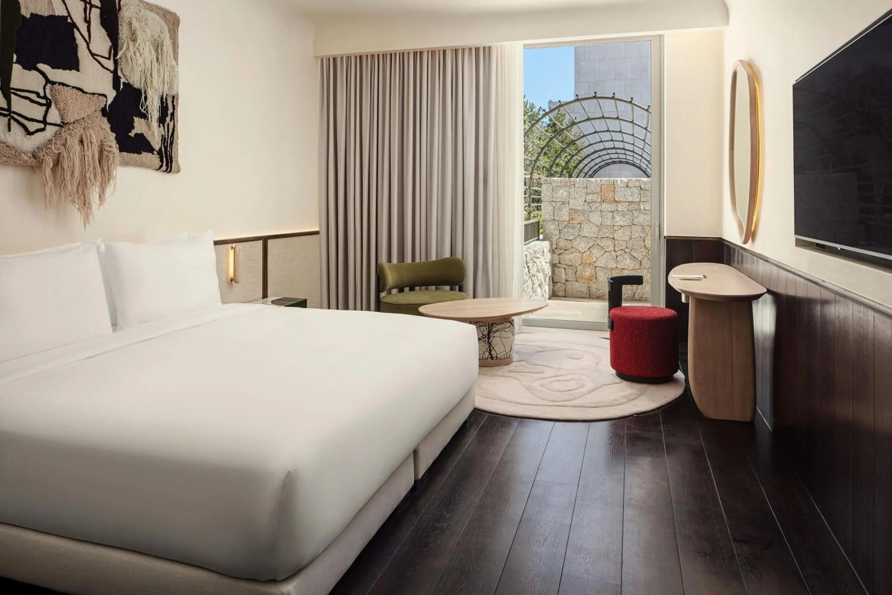 Photo of the whole room, Bed in Morea House, Autograph Collection