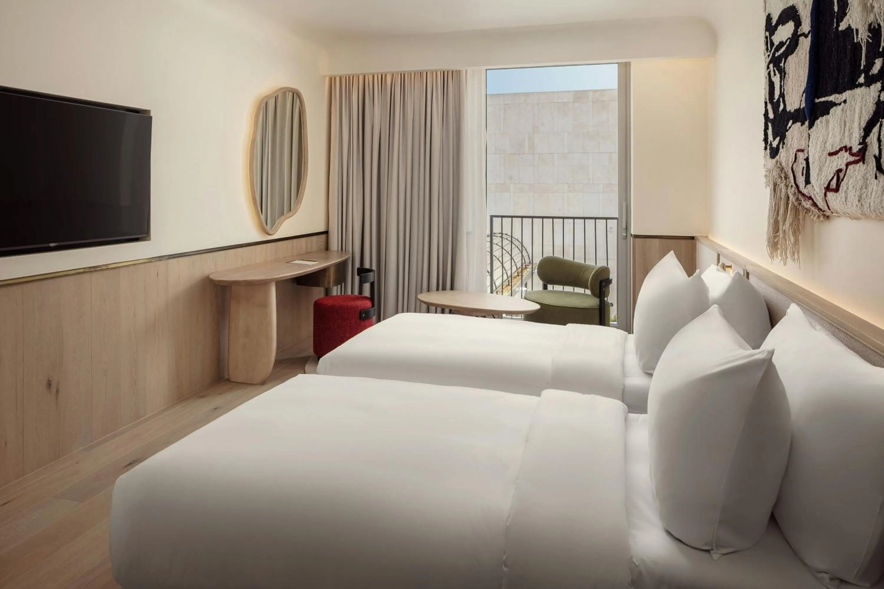 Photo of the whole room, Bed in Morea House, Autograph Collection