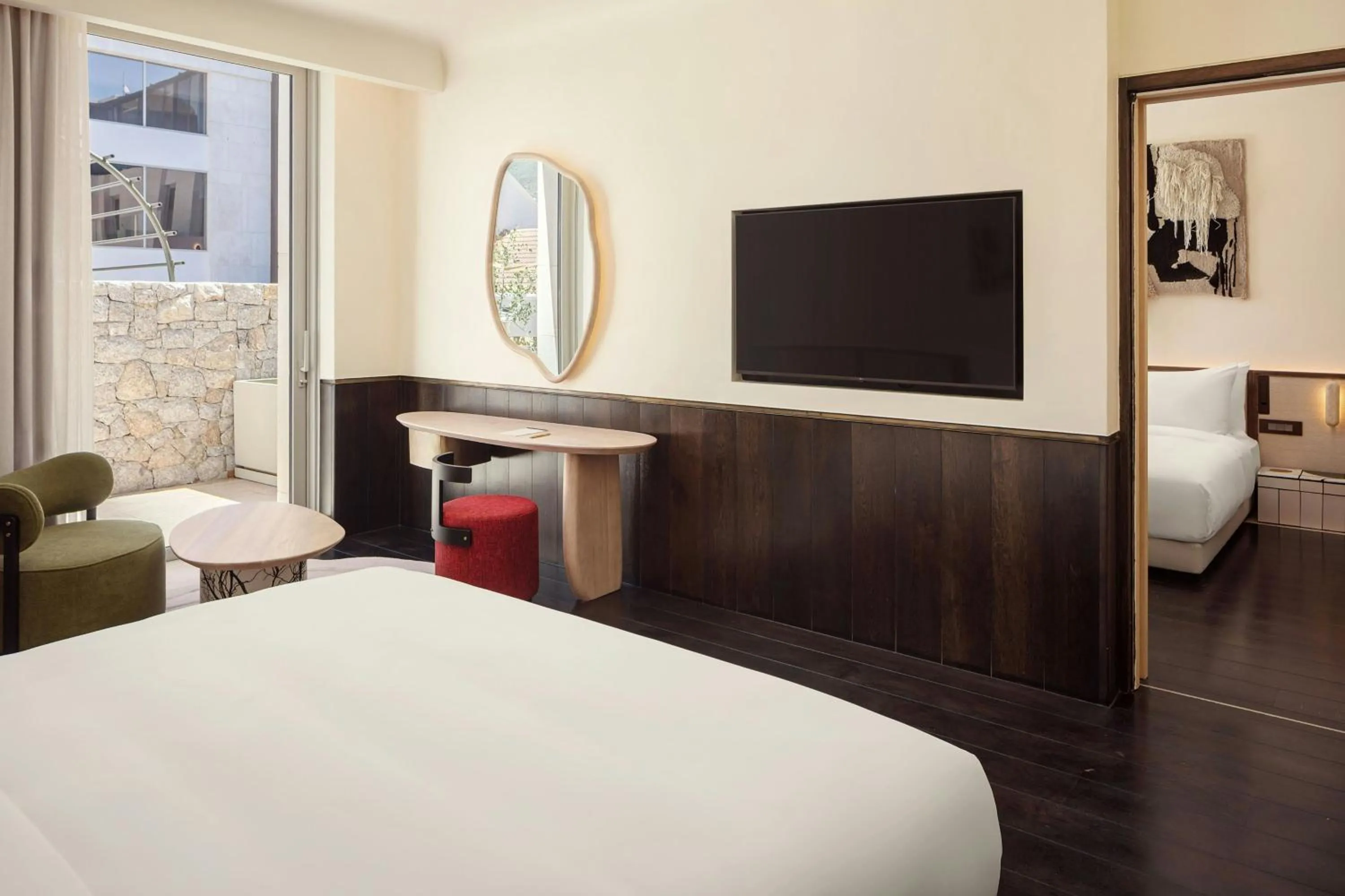 Photo of the whole room, Bed in Morea House, Autograph Collection