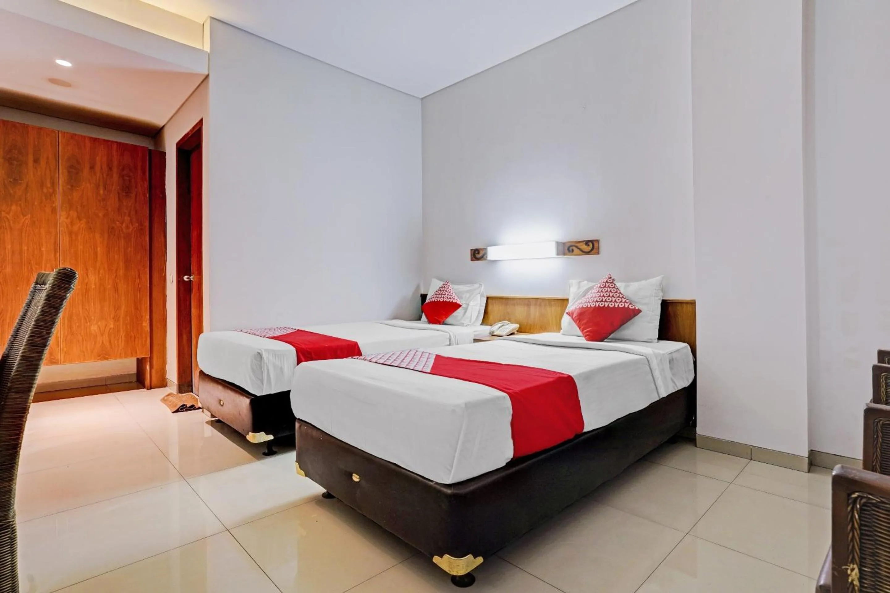 Delxue Twin Room in Capital O 94725 Montameri Pelajar Pejuang