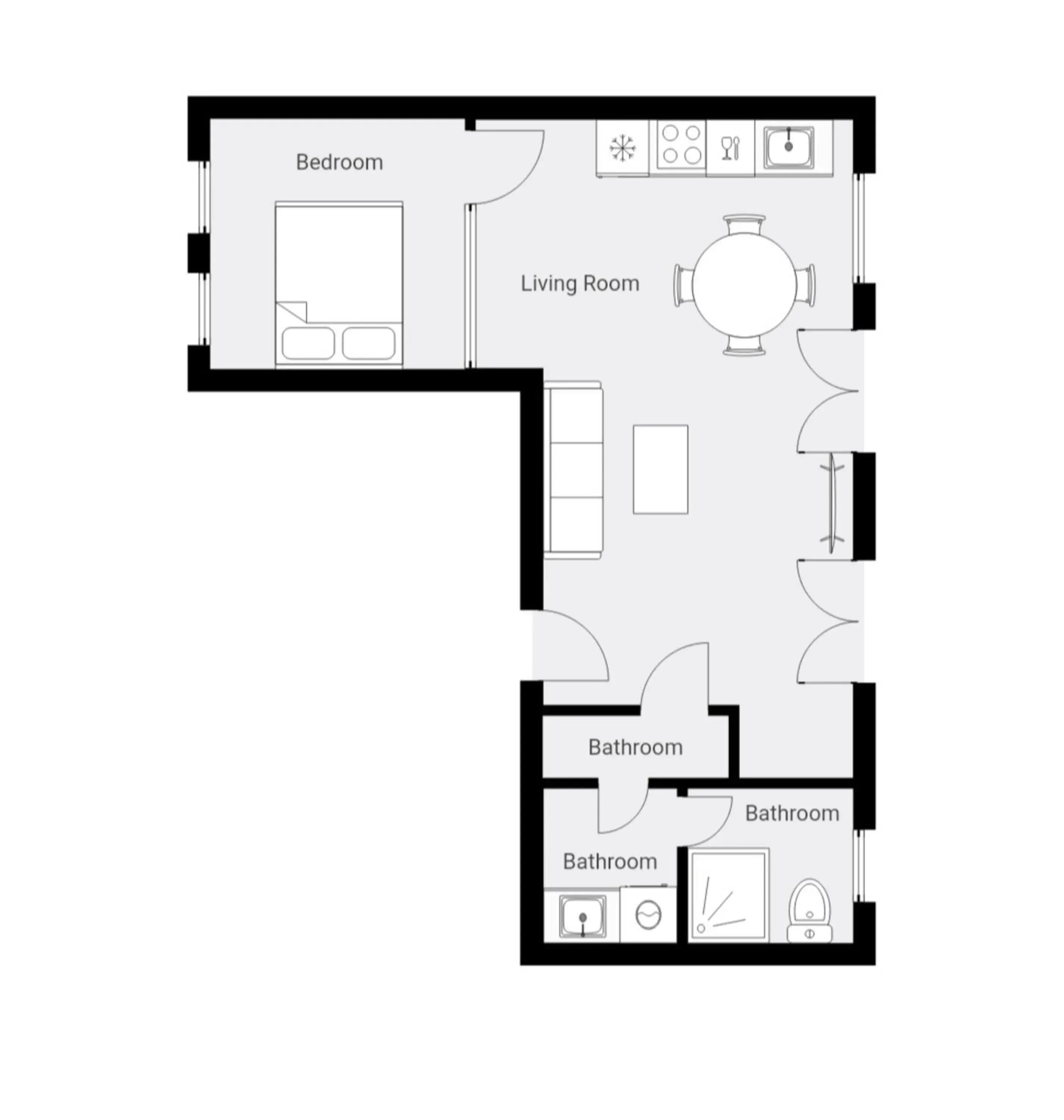 One-Bedroom Apartment in No186 apartments by Daniel&Jacob's One-Bedroom Apartment in No186 apartments by Daniel&Jacob's