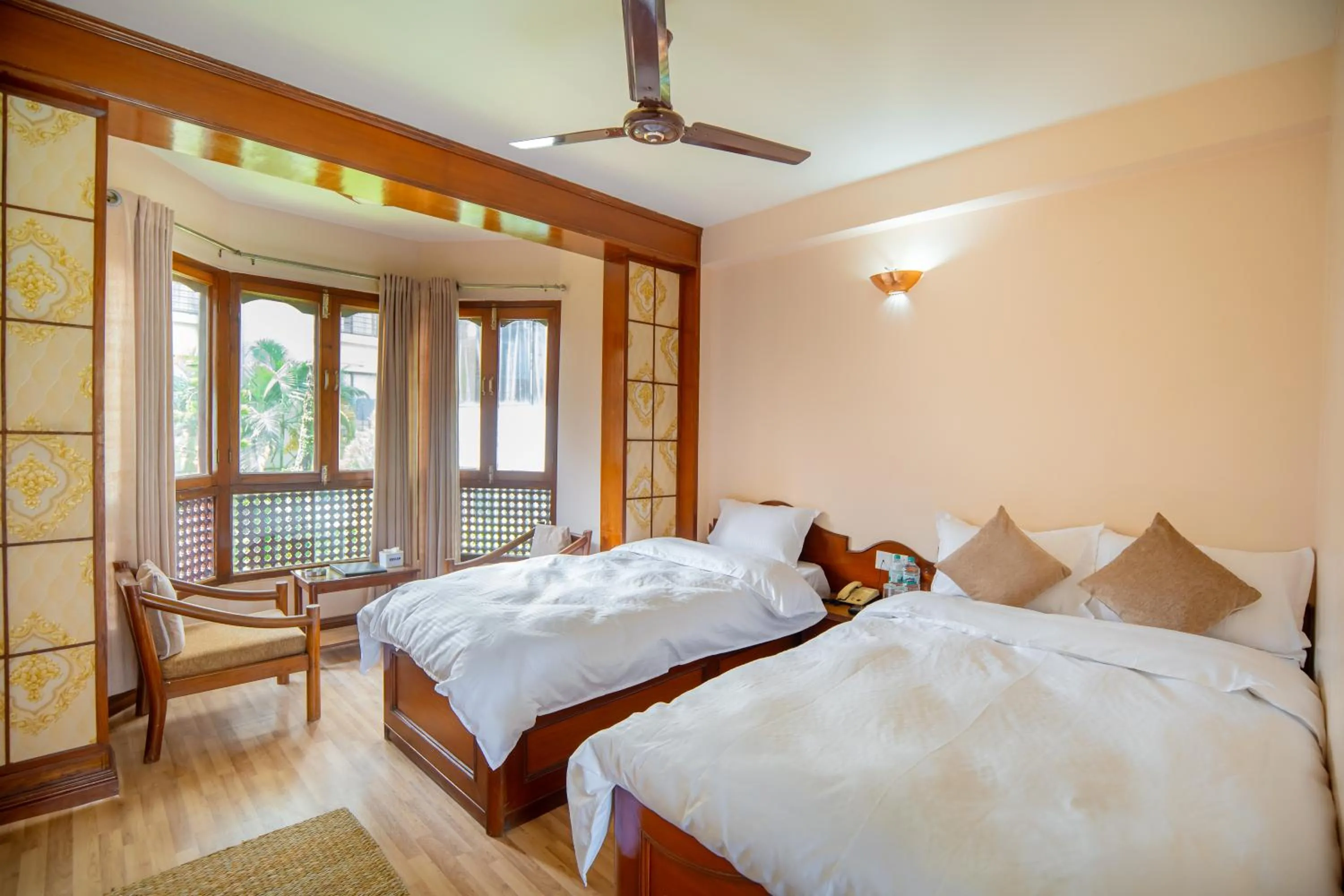Deluxe Double or Twin Room with Garden View in Laavanya Inn