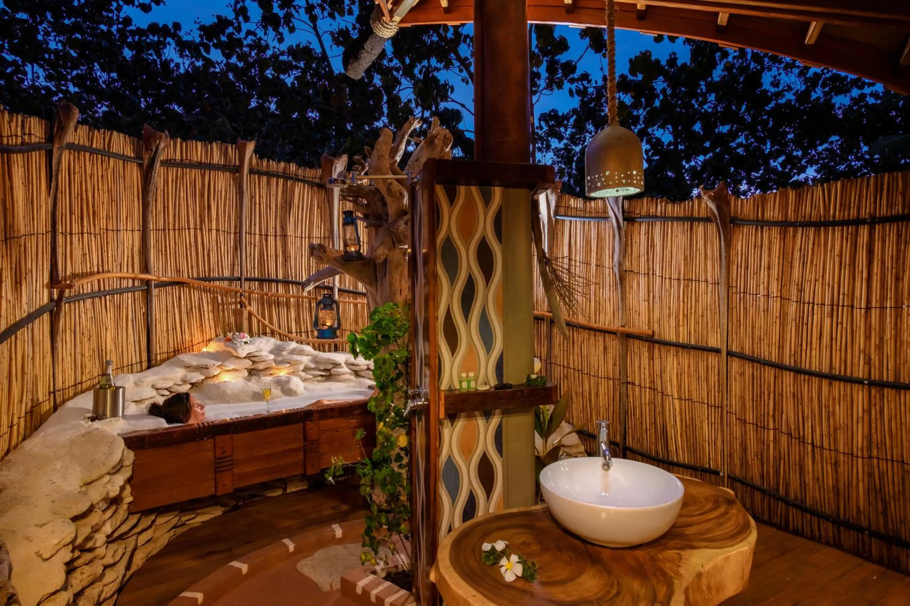 Bathroom in Barefoot Kuata Island Resort