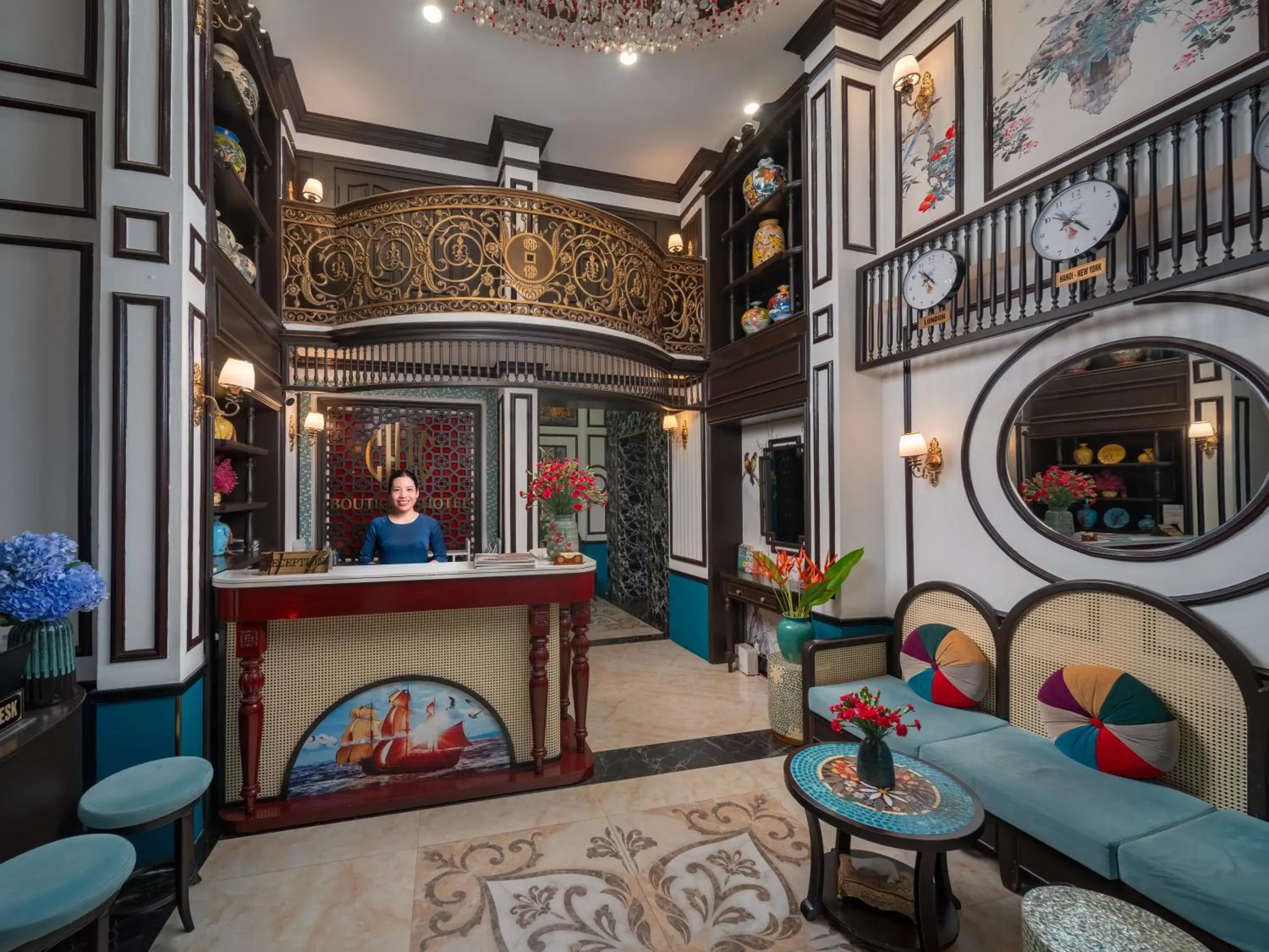 Lobby or reception in Hanoi Chic Boutique Hotel Lobby or reception in Hanoi Chic Boutique Hotel