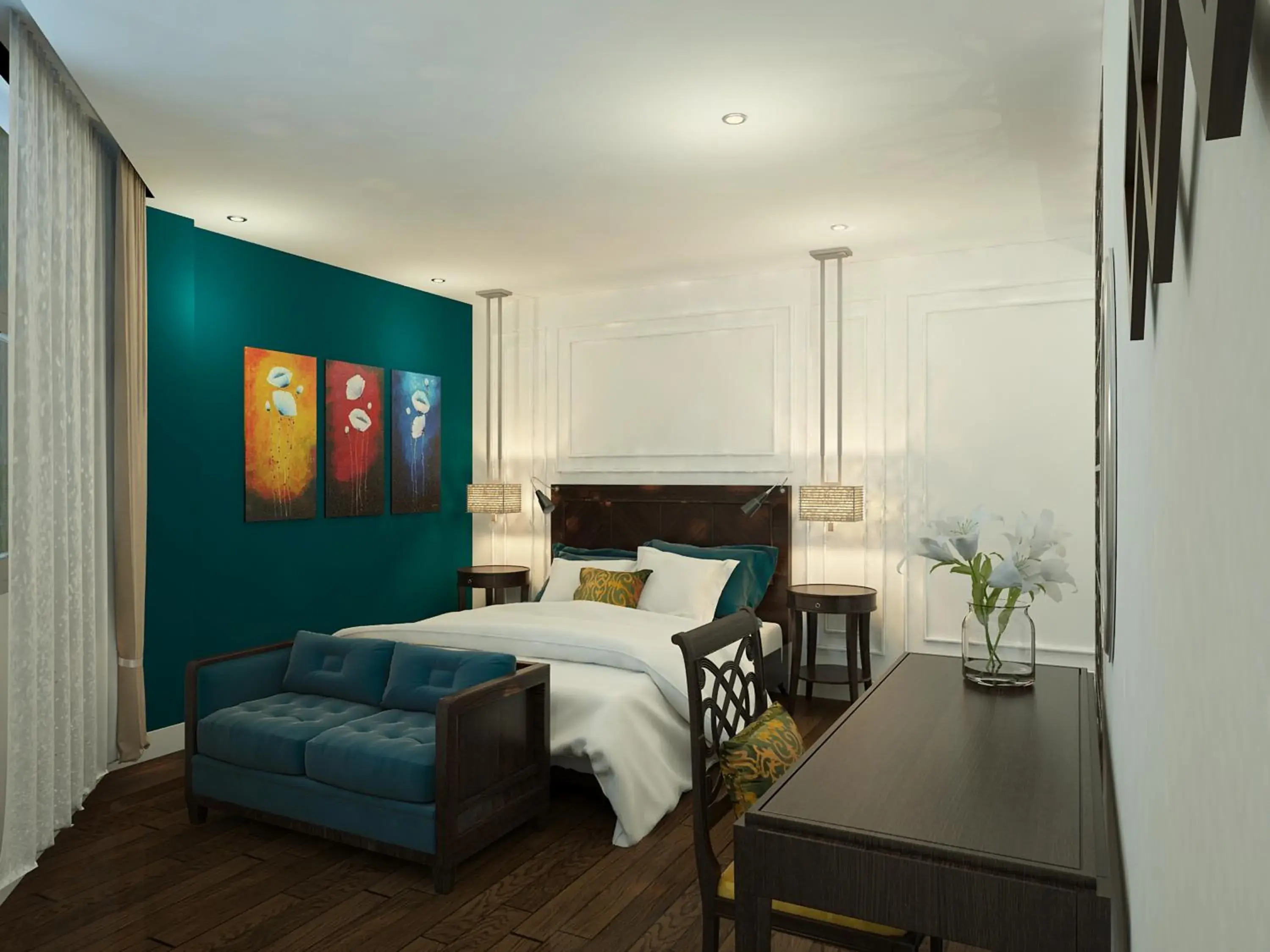 Photo of the whole room, Bed in Hanoi Chic Boutique Hotel Photo of the whole room, Bed in Hanoi Chic Boutique Hotel