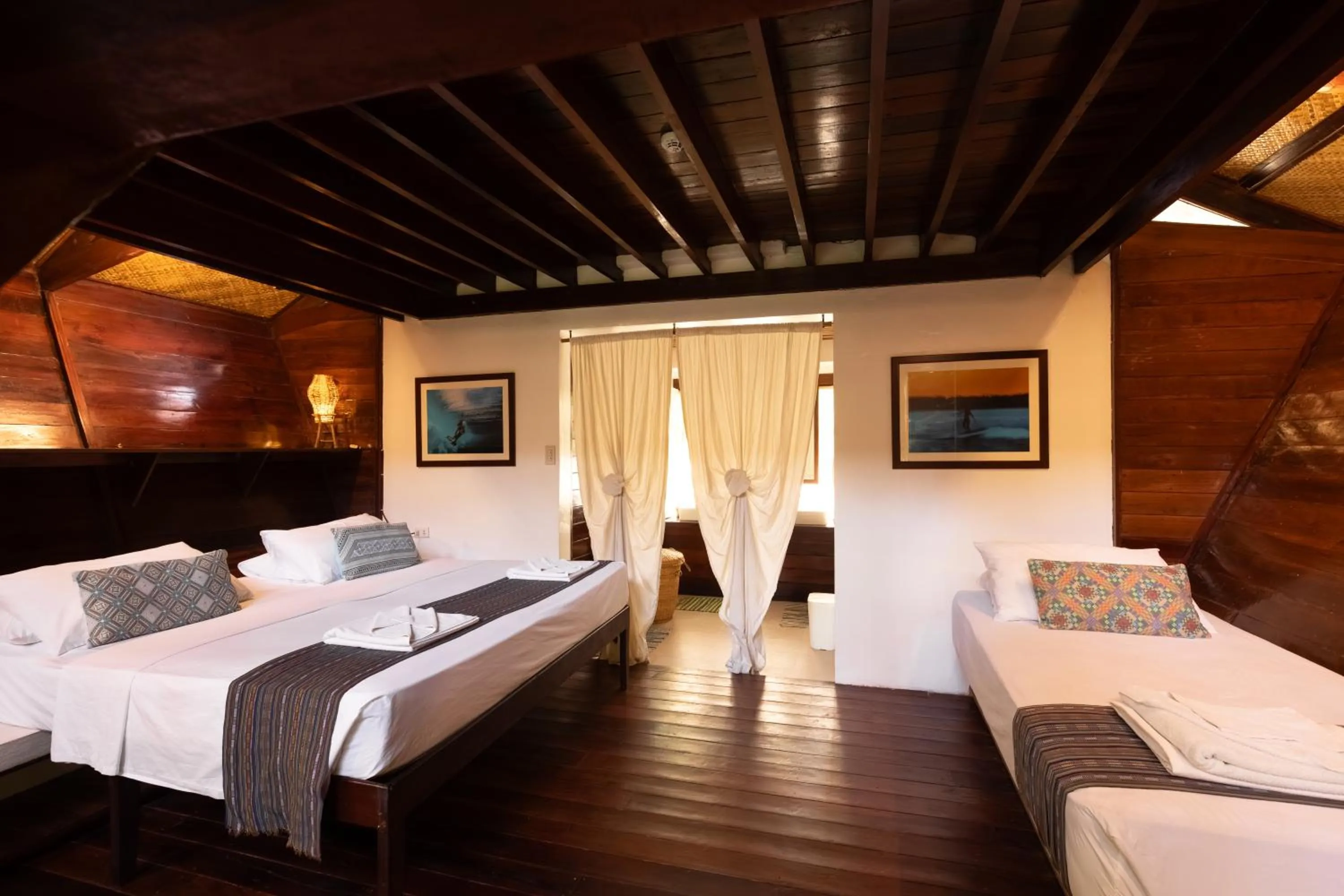 Bed in Harana Surf Resort