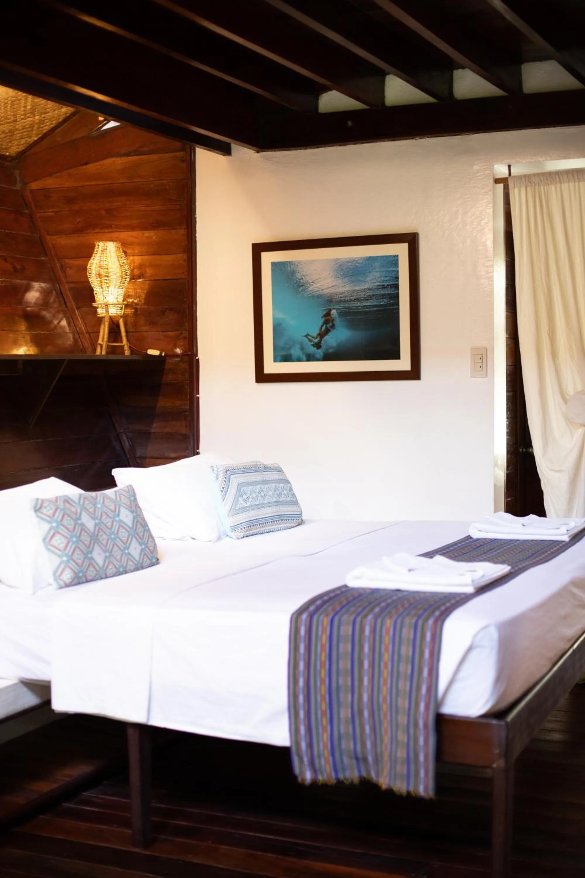 Bed in Harana Surf Resort