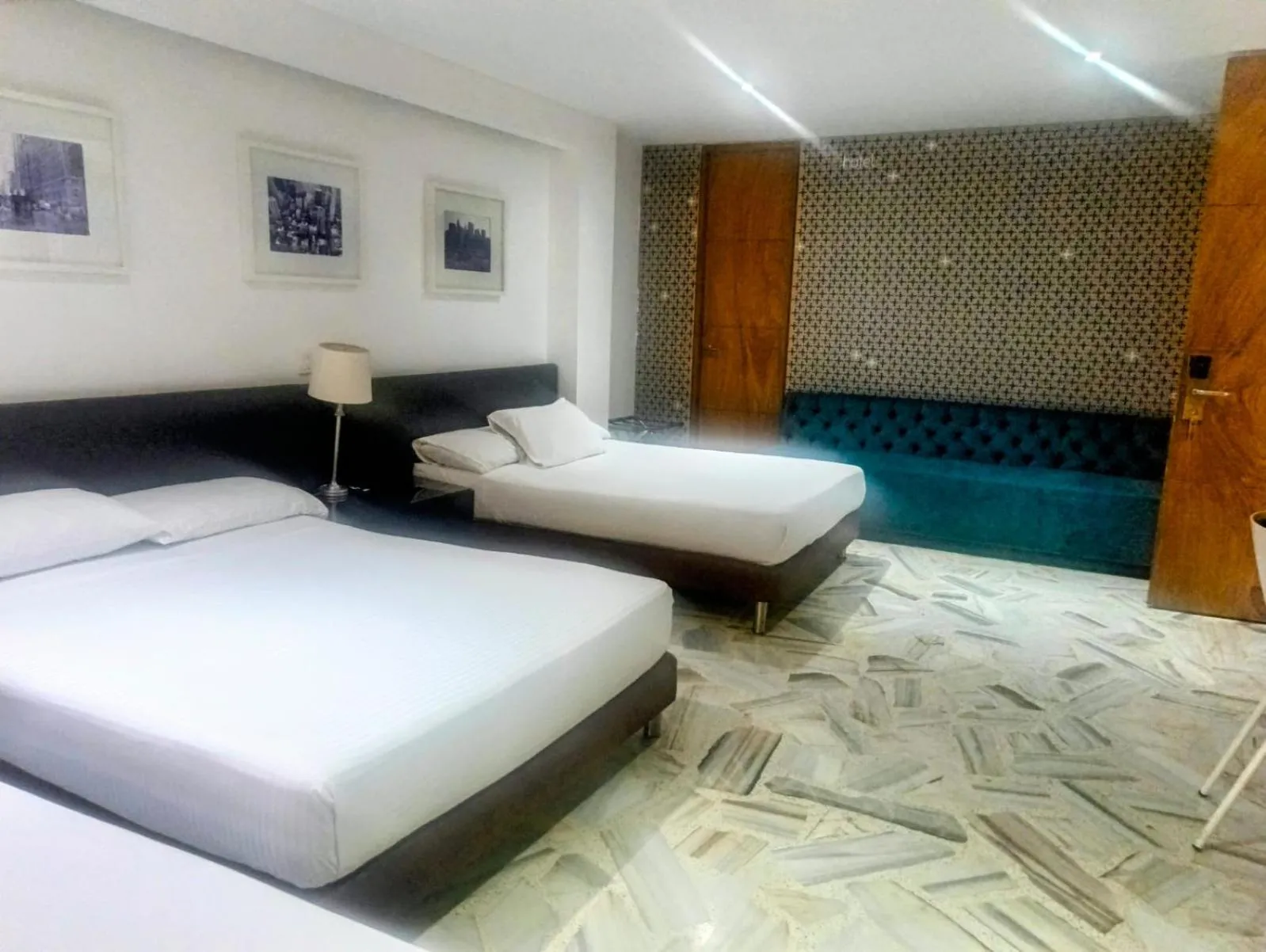 Bed in Hotel King Versalles