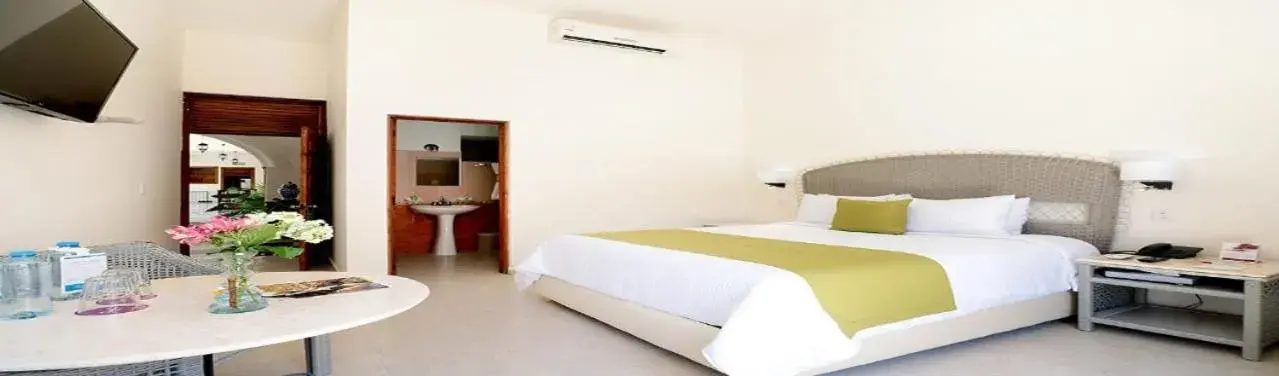 Bed in Hotel Misión Campeche Bed in Hotel Misión Campeche