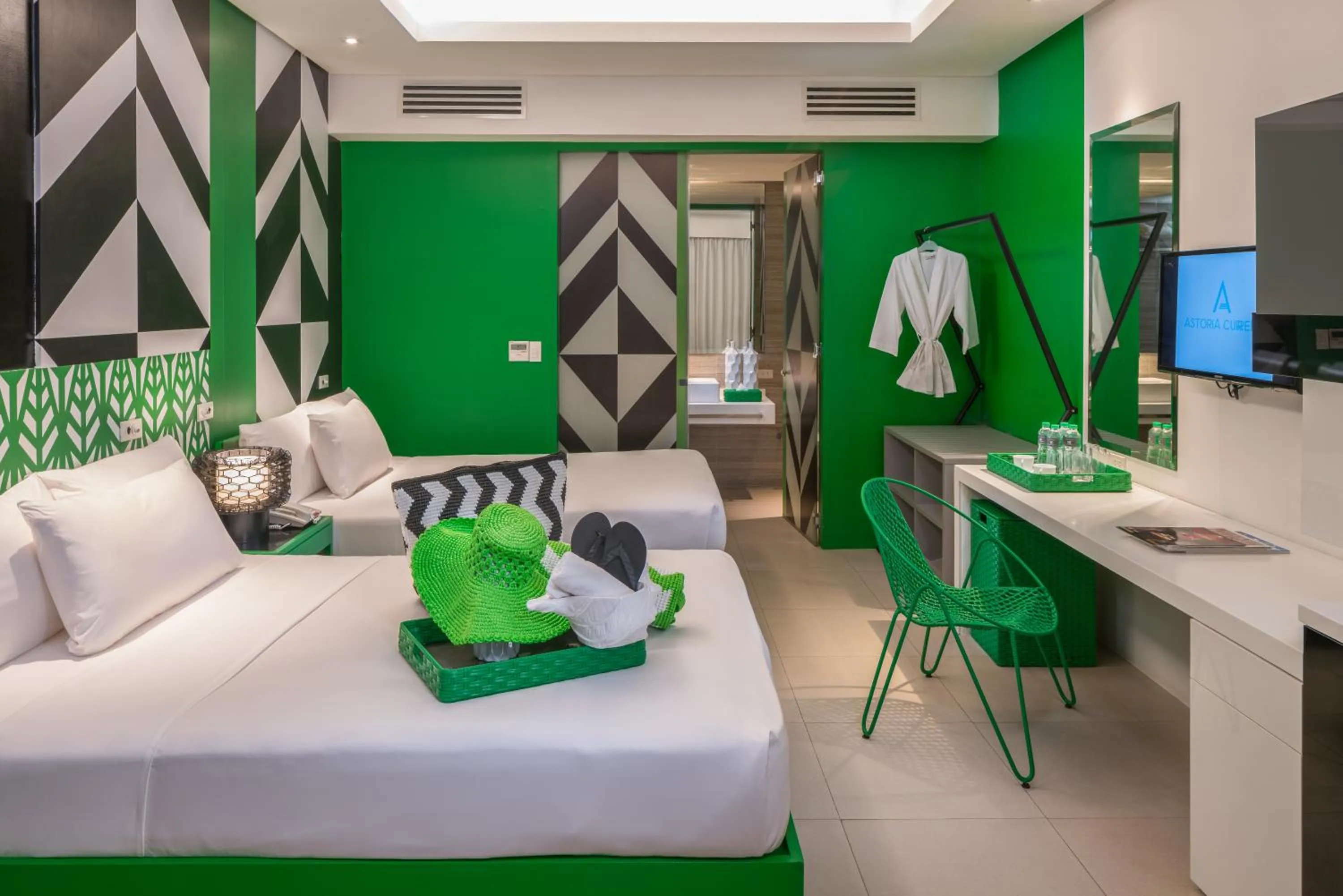 Bedroom, Bed in Astoria Current