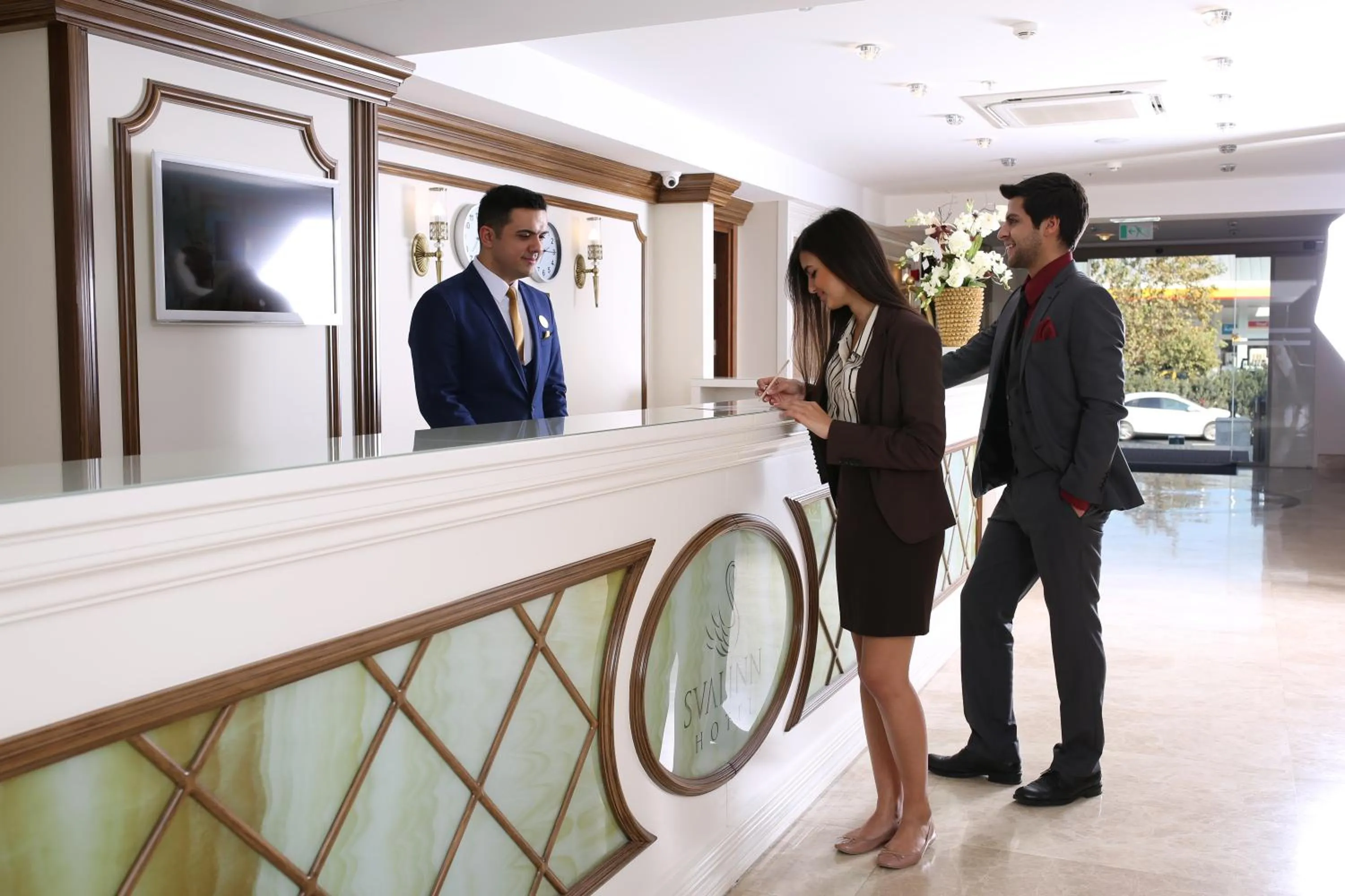 Lobby or reception in Svalinn Hotel