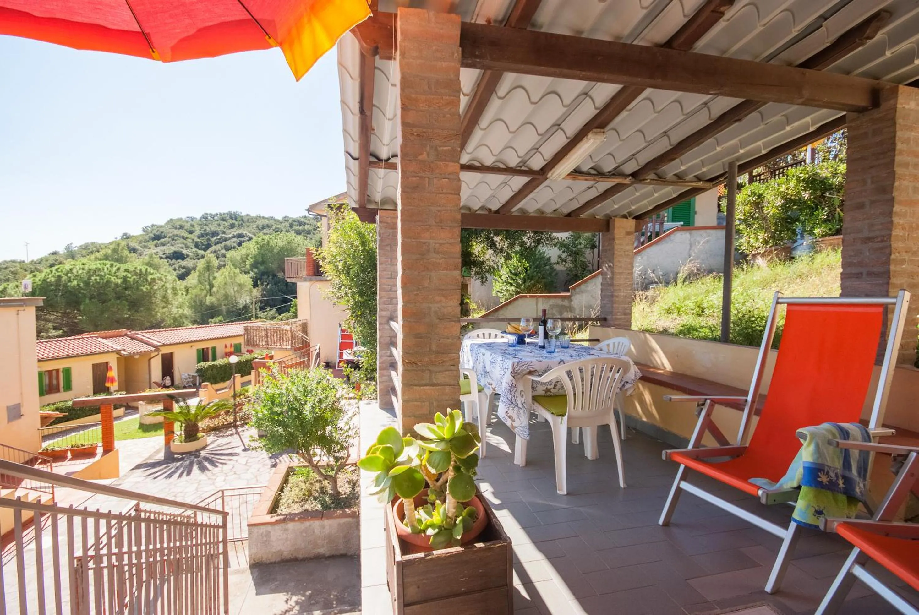 Balcony/Terrace in Residence La Valdana