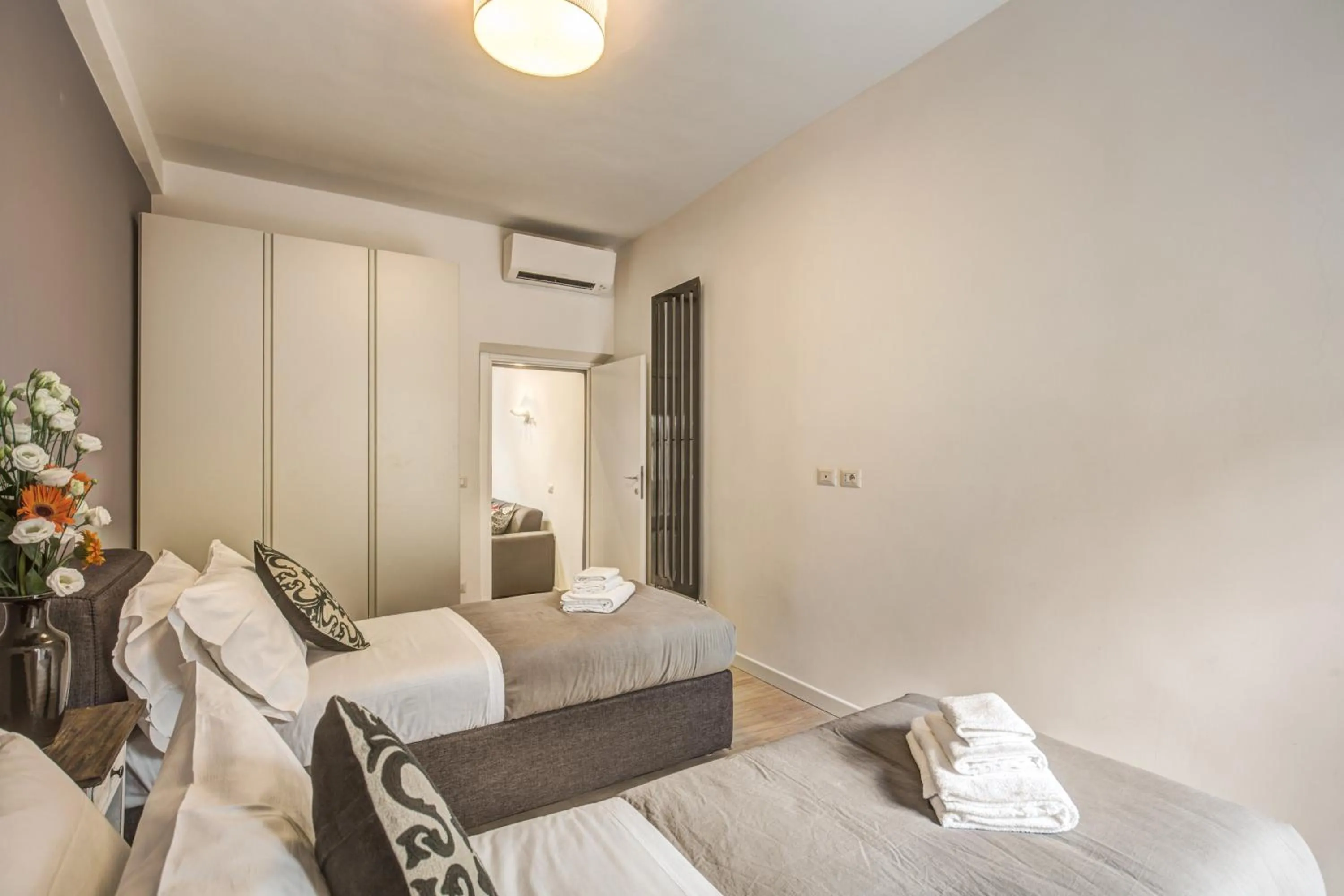 Bed in Orange Suites