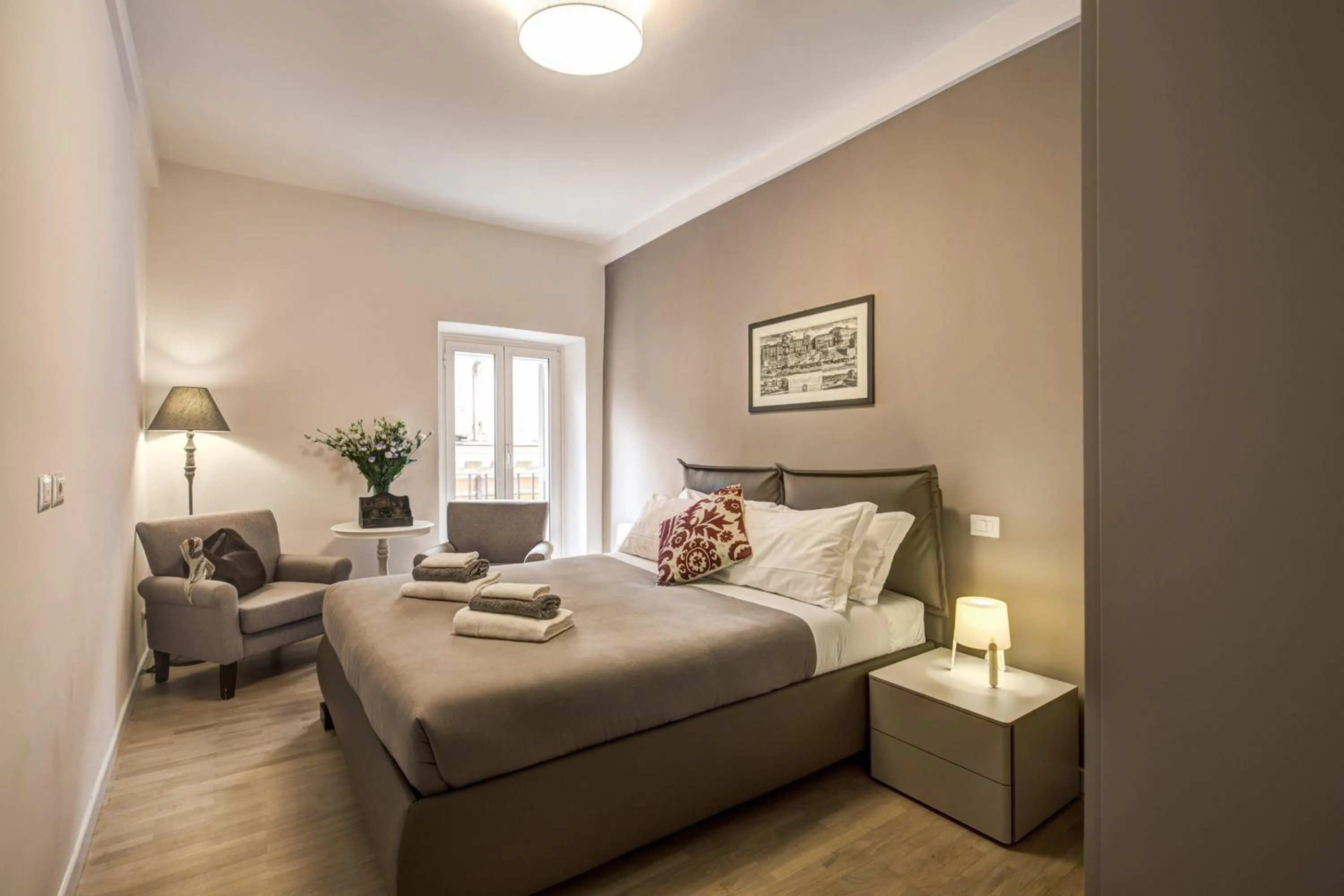 Bed in Orange Suites