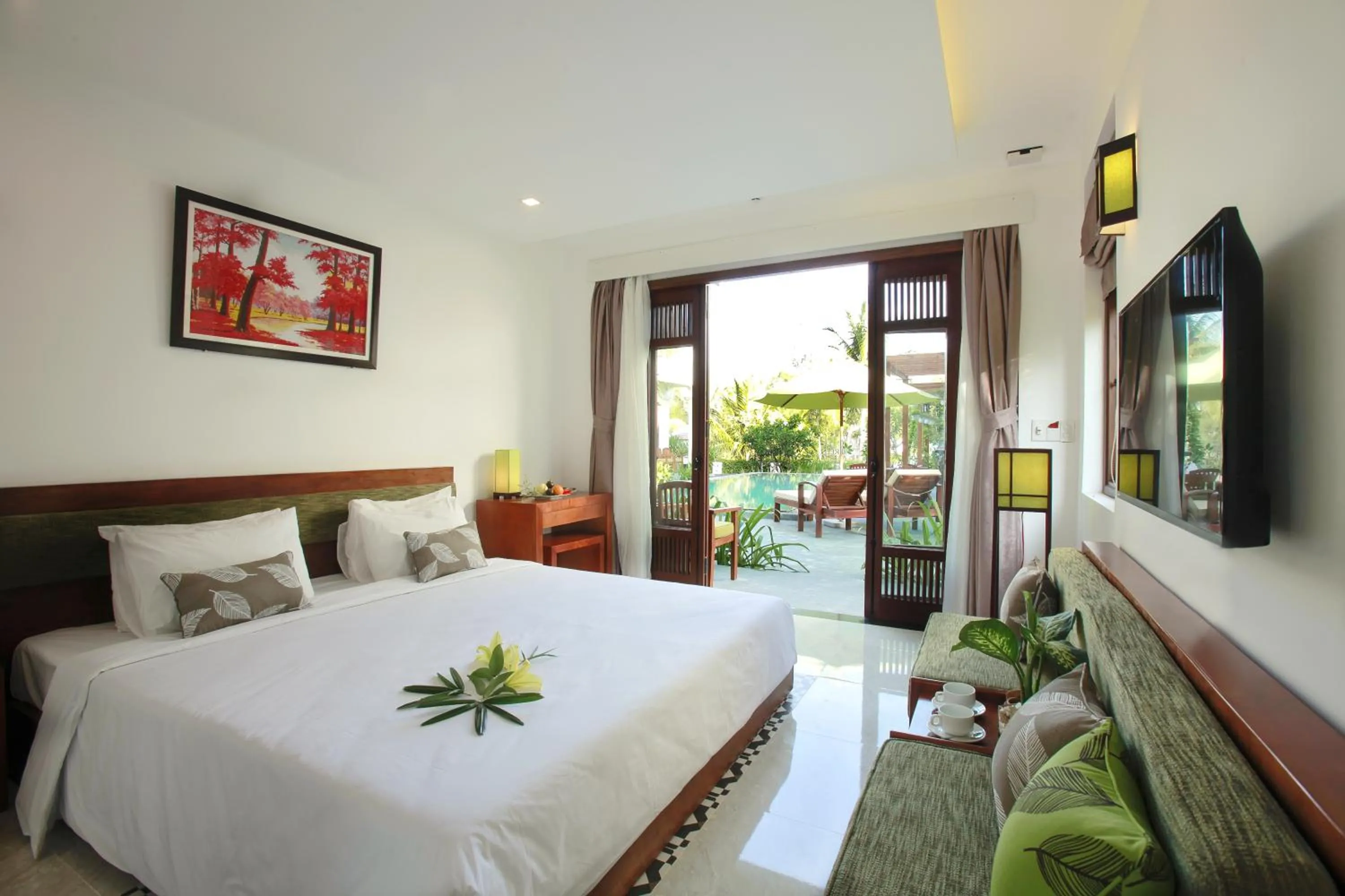 Bedroom, Bed in Green Boutique Villa
