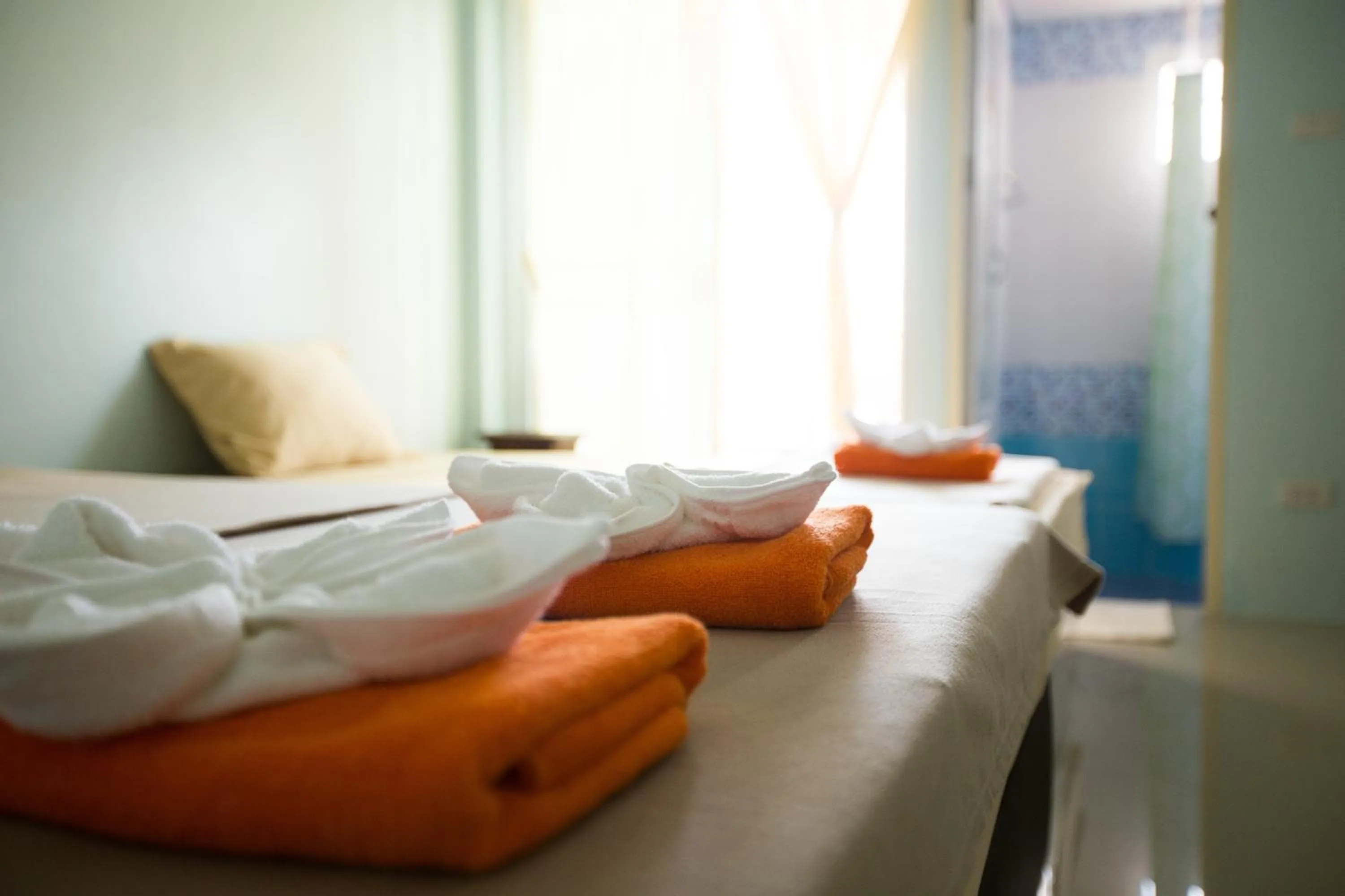 Photo of the whole room, Bed in V at Bangsaen