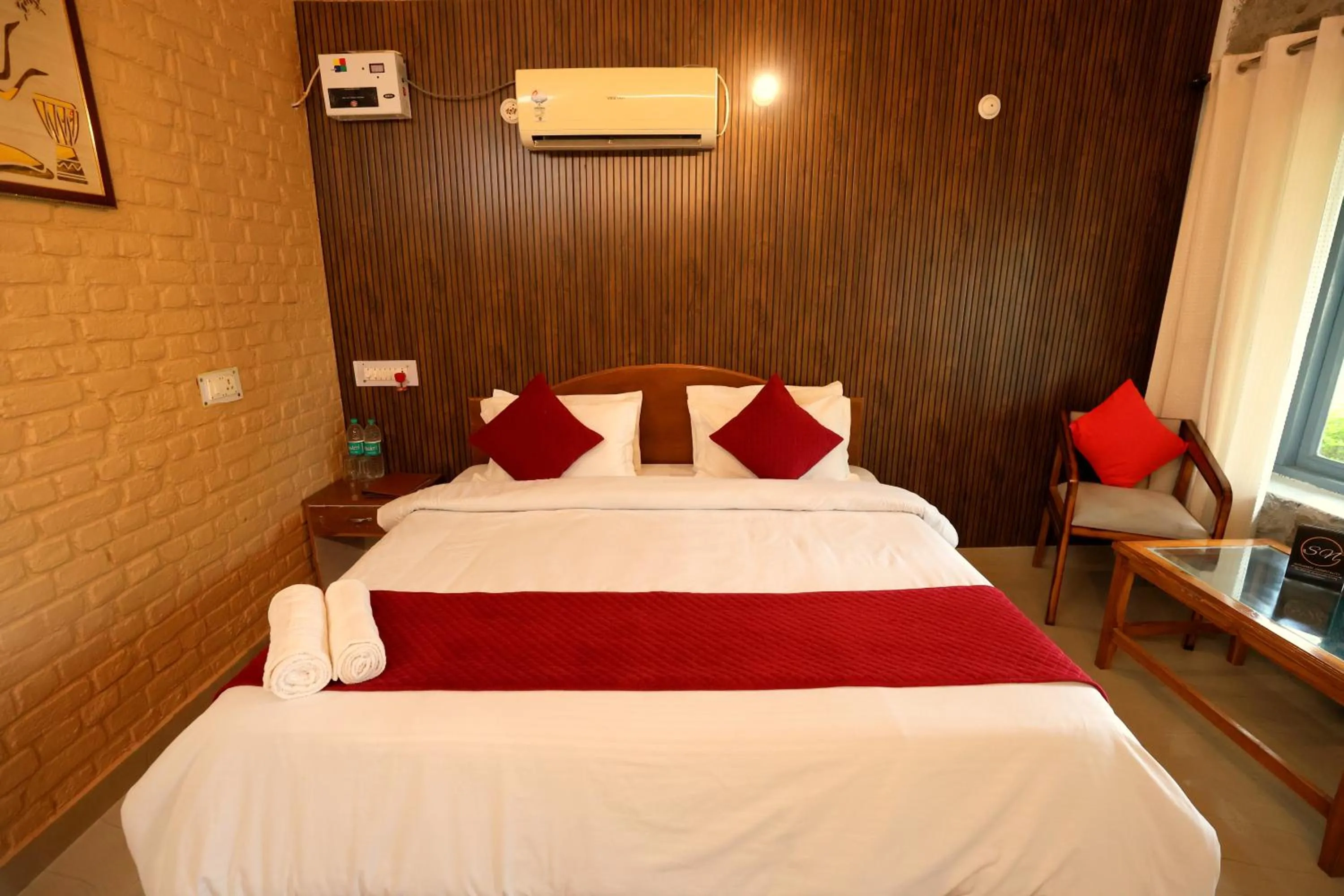 Bed in Aranya Resort & Suites By Shivaneel Hospitality