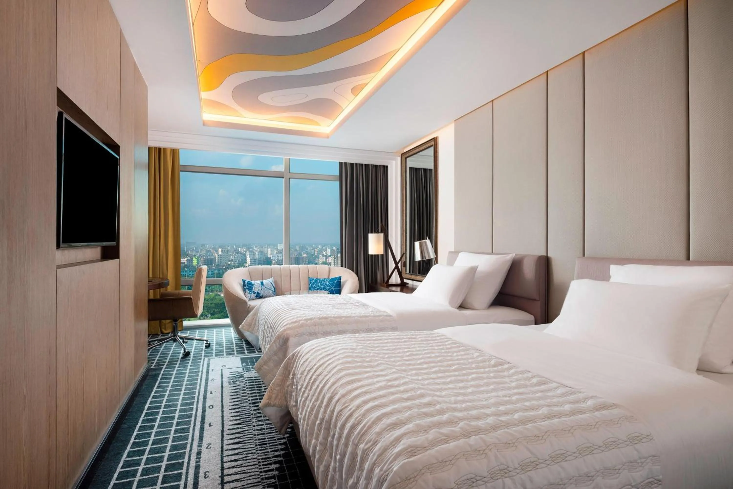 Photo of the whole room, Bed in Le Meridien Dhaka